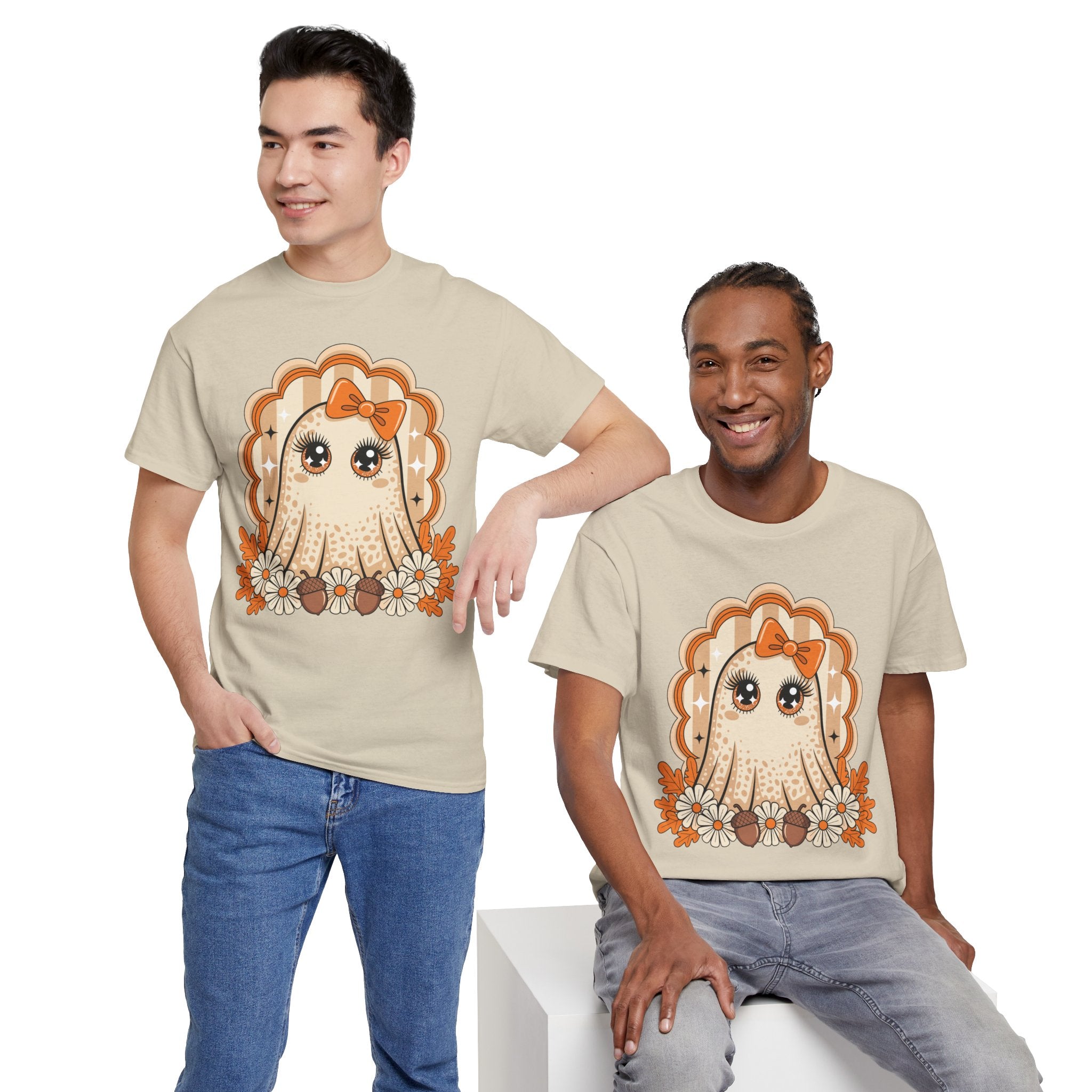 Ghost and Daisies Unisex Cotten Tee