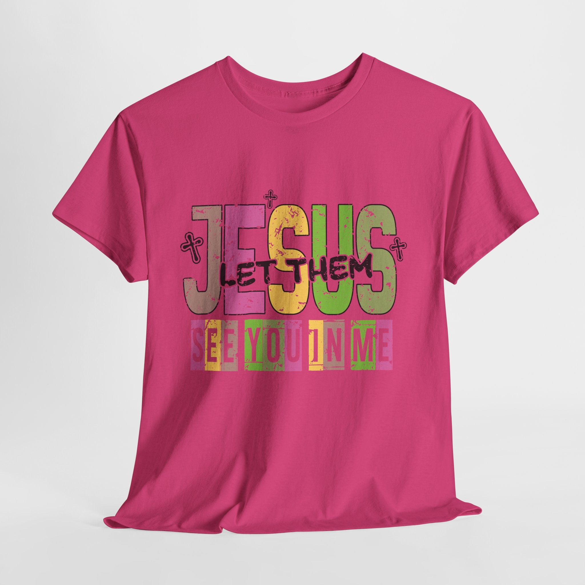 Jesus ‘See You In Me’ Distressed Pastel Unisex Cotton T-Shirt
