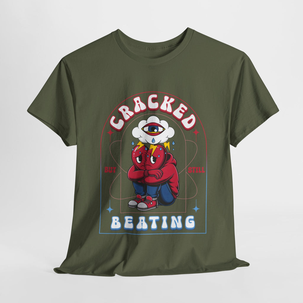 Cracked but still beating Tee