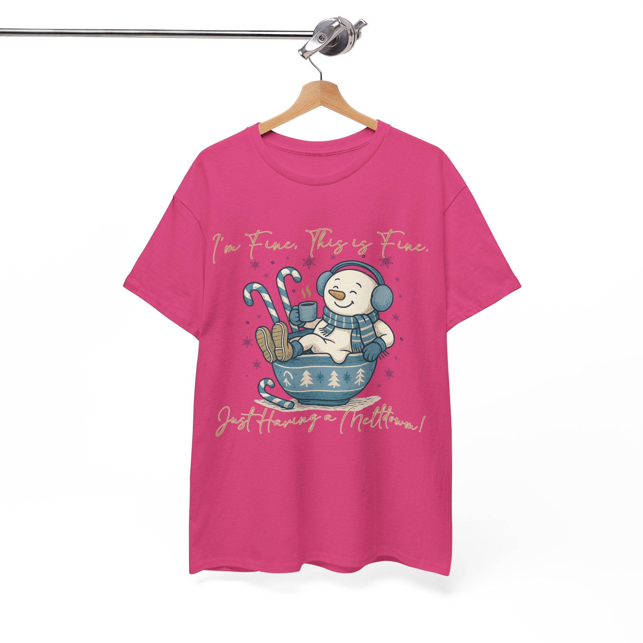 Snowman Hot Cocoa Unisex Cotton Tee