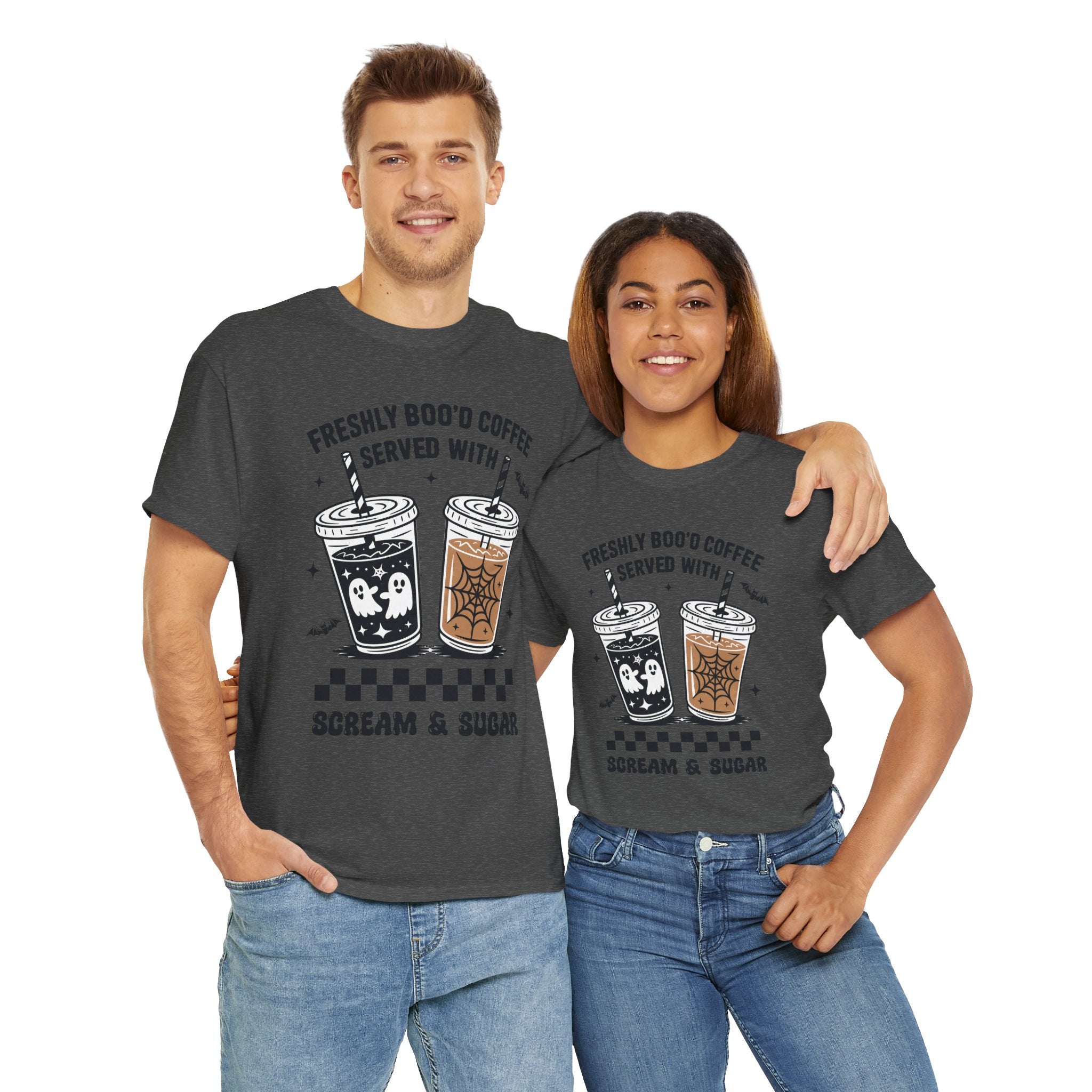 Halloween Iced Coffee Unisex Cotton Tee