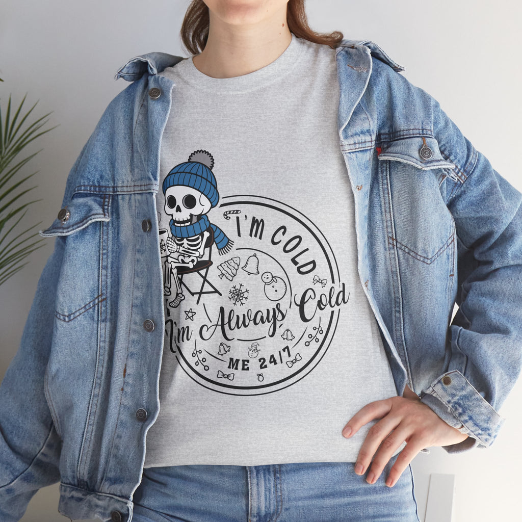 Cozy Skeleton Unisex Cotton Tee
