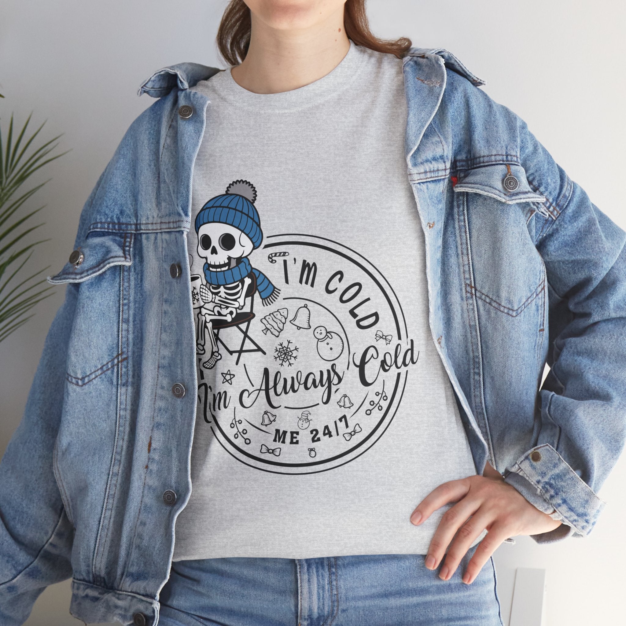 Cozy Skeleton Unisex Cotton Tee