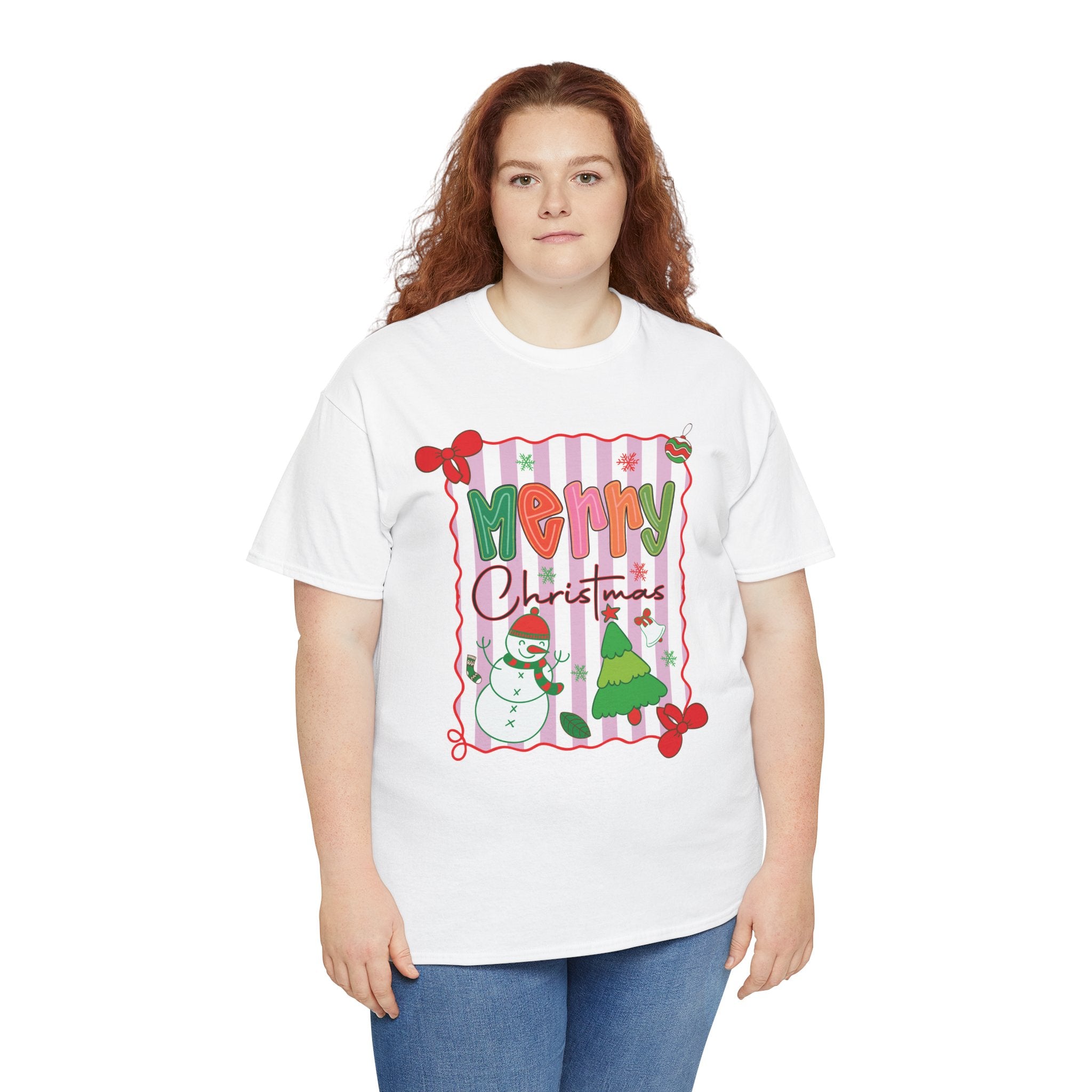Christmas Snowman Unisex Cotton Tee