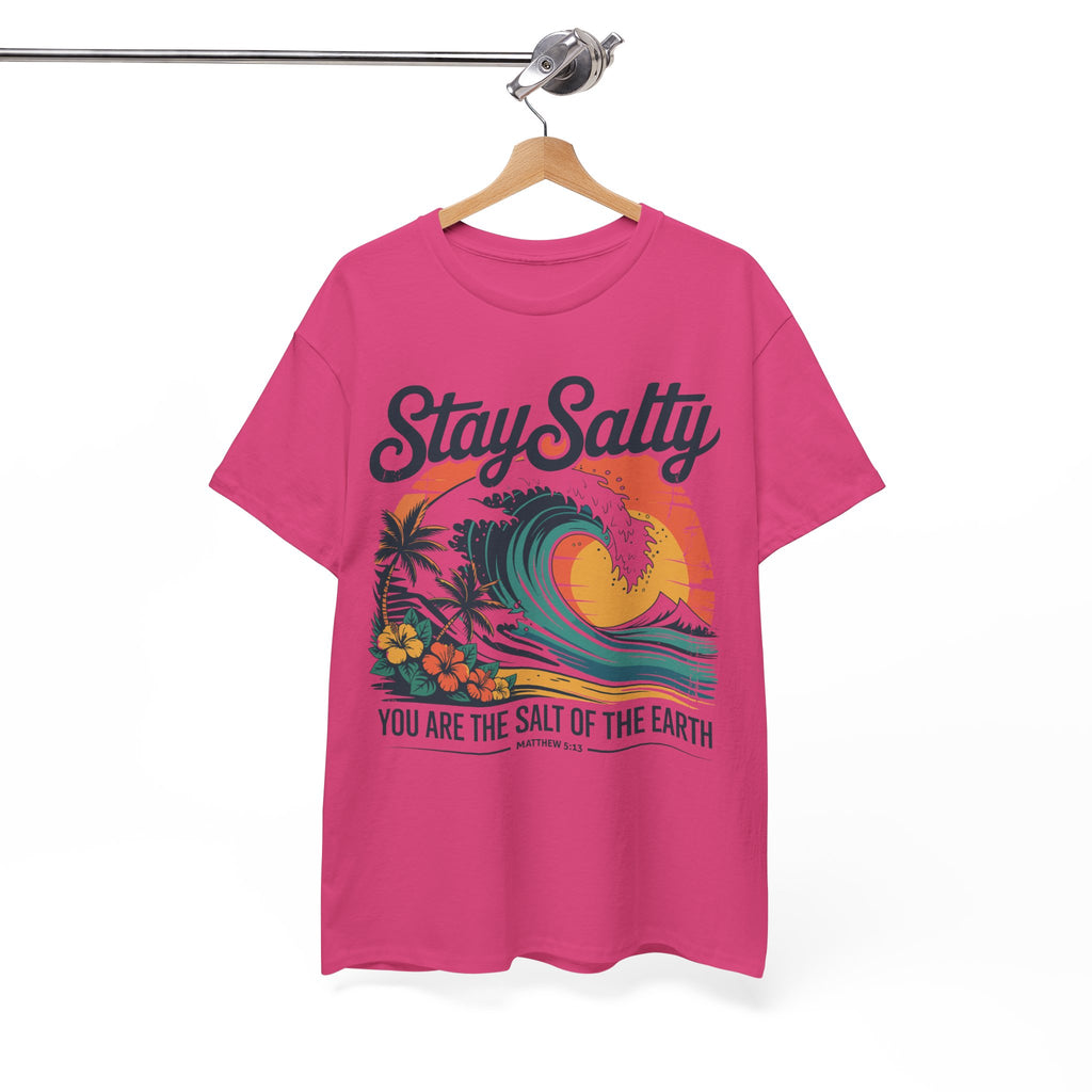 Stay Salty Beach Tee — "You are the salt of the earth (Matthew 5:13)"Unisex Cotton Tee