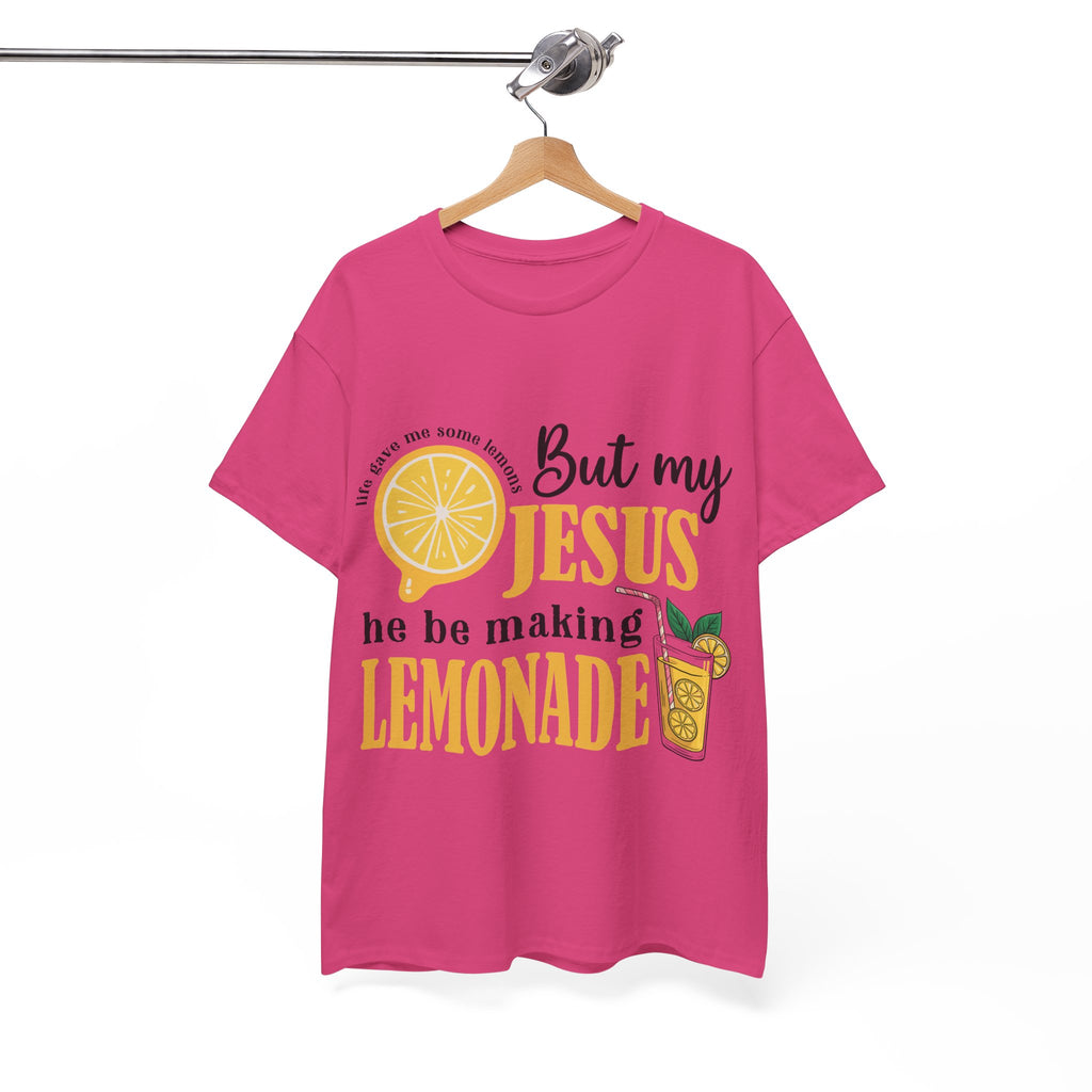 Jesus Lemonade Tee — Lemon Slice & Glass Graphic Christian Unisex Cotton T-Shirt