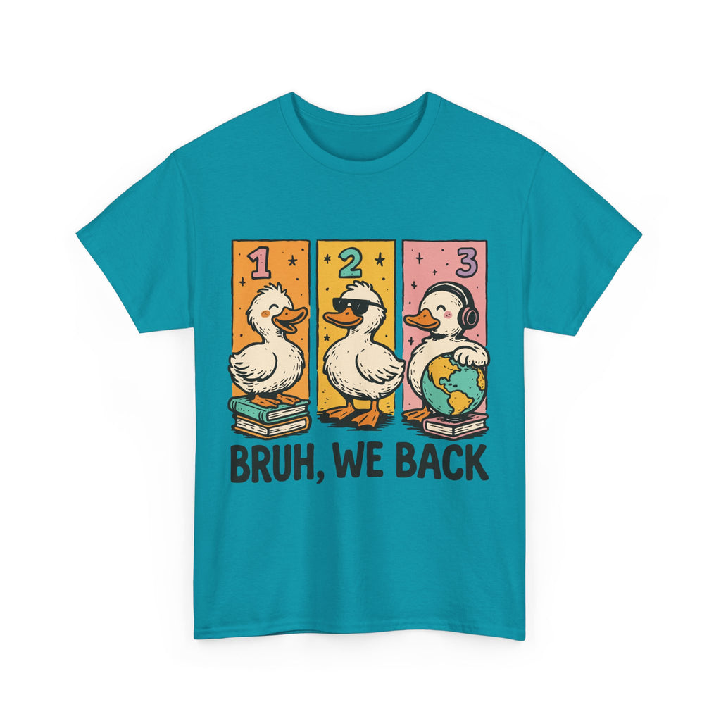 "BRUH WE BACK" Funny Animal Graphic Tee,