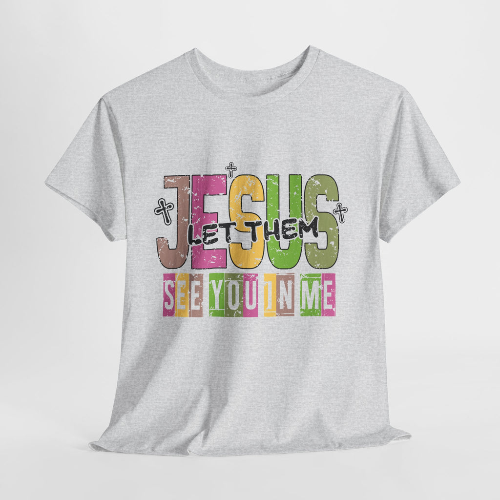 Jesus ‘See You In Me’ Distressed Pastel Unisex Cotton T-Shirt