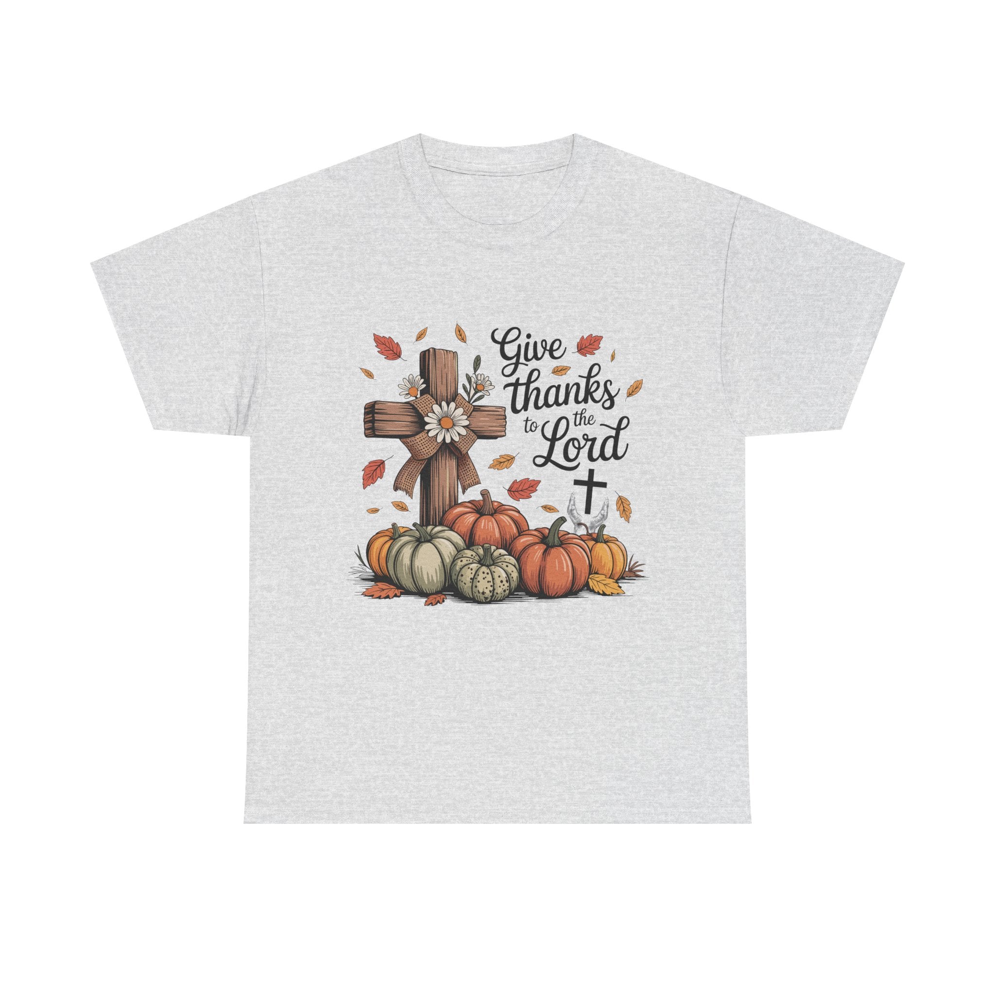 Thankful Cross Tee for Fall- Unisex