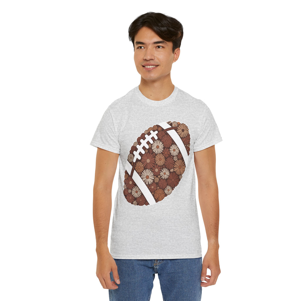 Game Day Touch Down Football Tee — Helmets, Flags & Cheer Icons Unisex Cotton Tee