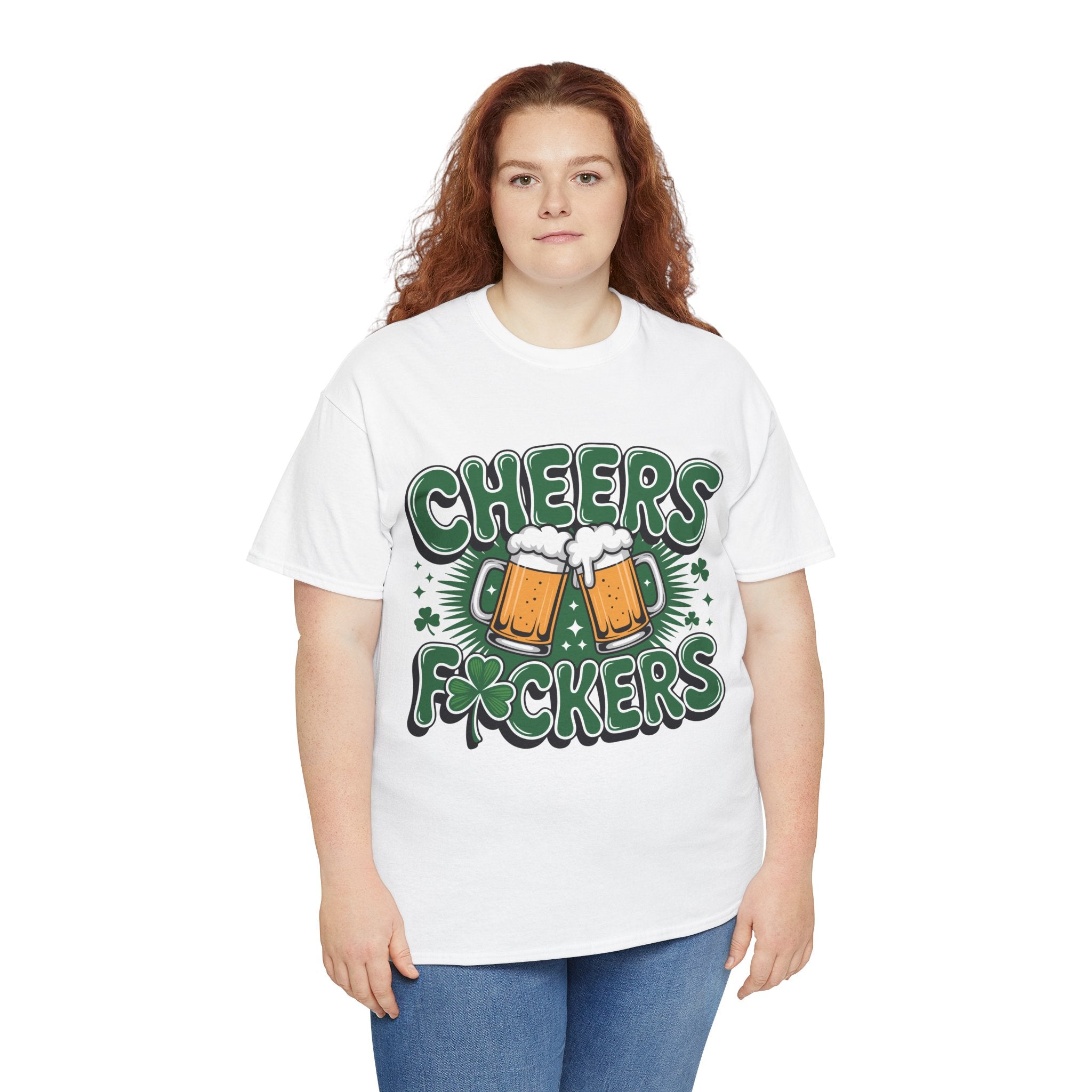 Cheers Fockers Beer Clinking Mugs Unisex Cotton T-Shirt