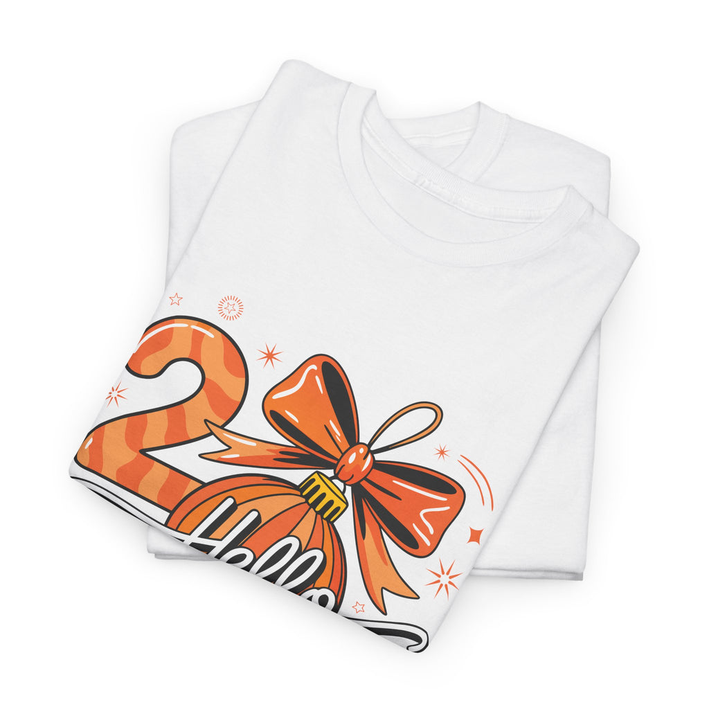 Hello 2026 Christmas Ornament Tee — Festive Orange Holiday Unisex Cotton T-Shirt