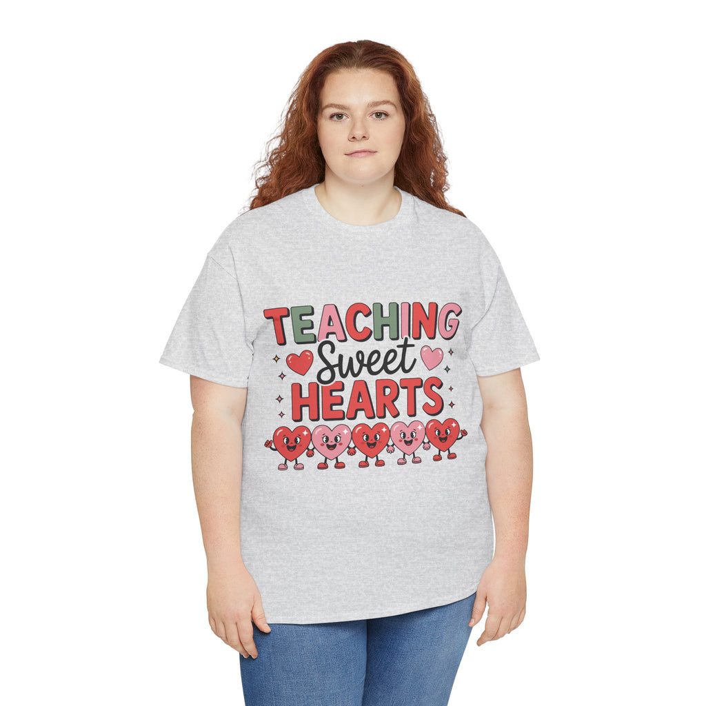 Teaching Sweet Hearts Valentine Teacher Unisex Cotton T-Shirt