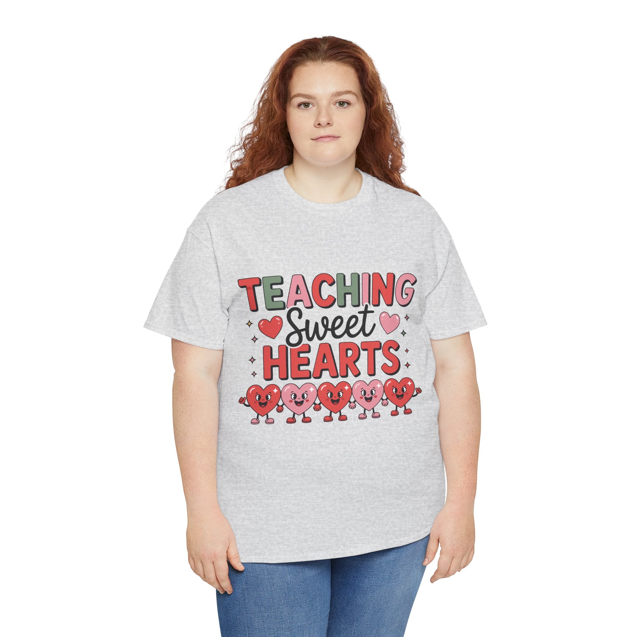 Teaching Sweet Hearts Valentine Teacher Unisex Cotton T-Shirt