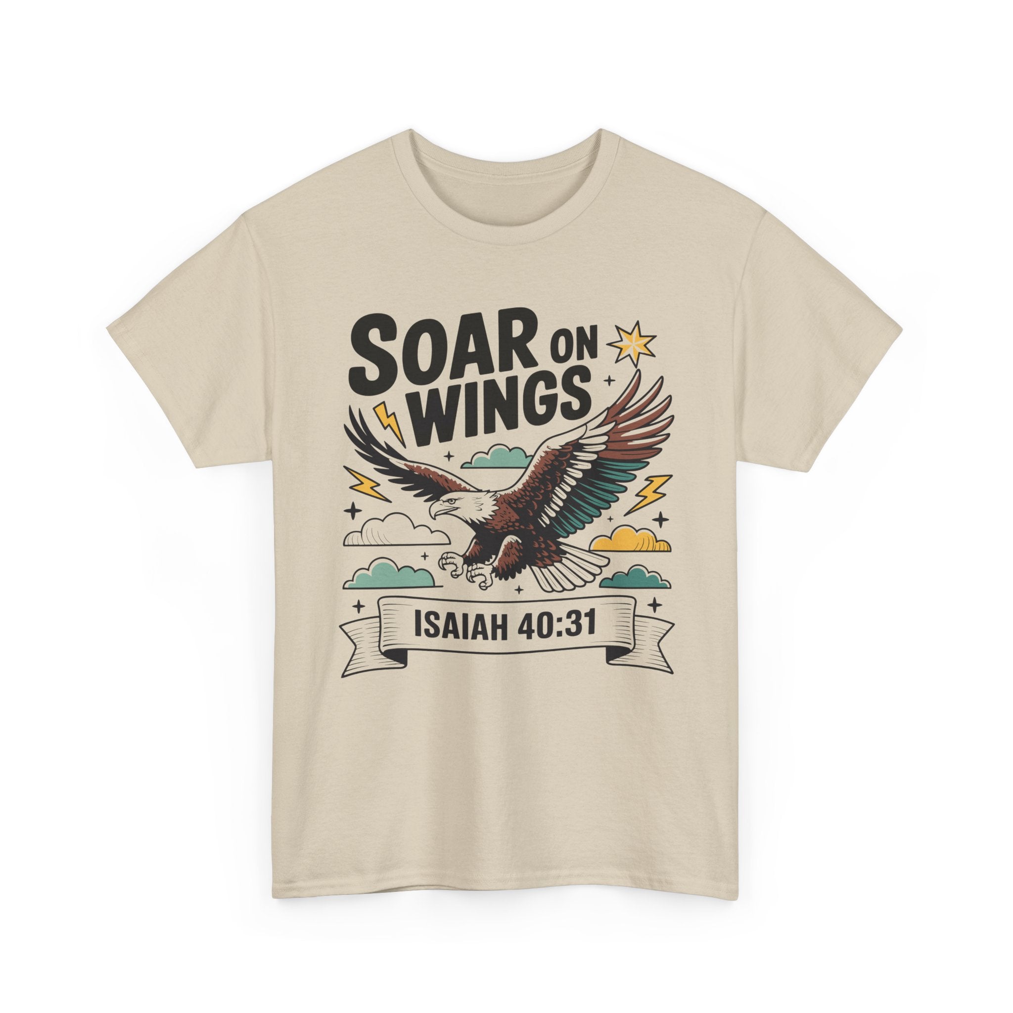 Isaiah 40:31 "Soar on Wings" Eagle Unisex Cotton T-Shirt