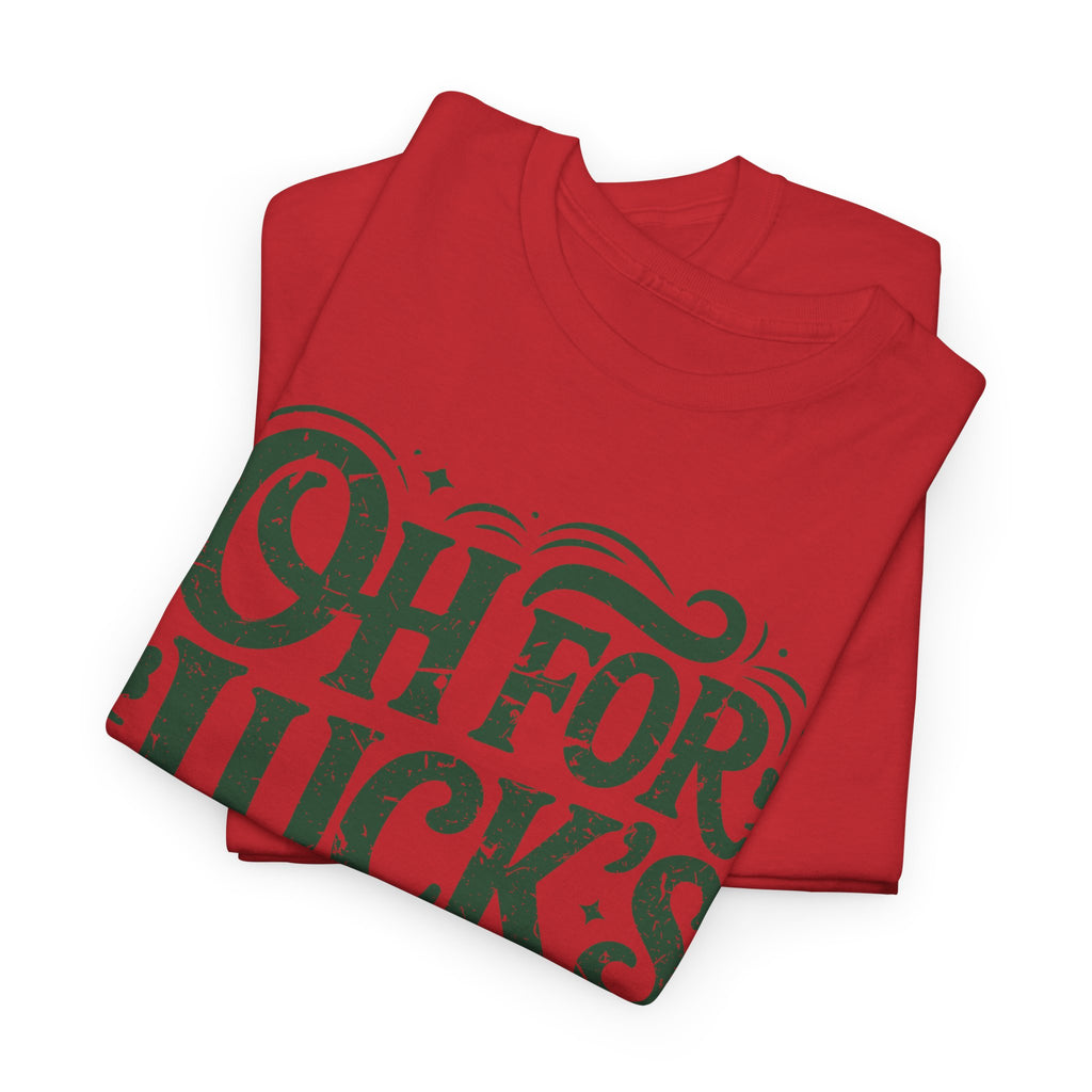 Oh for Luck's Sake Shamrock Unisex Cotton Tee