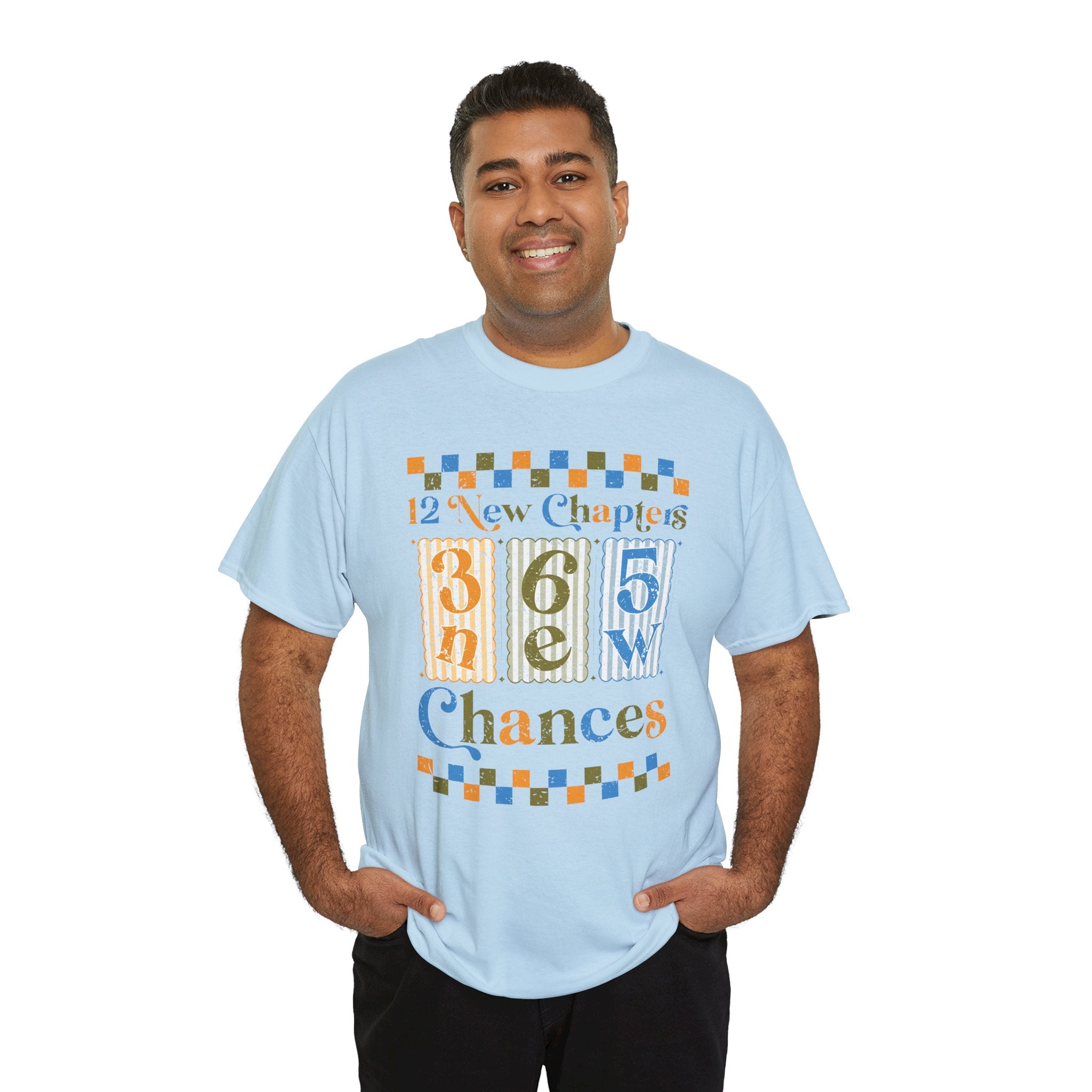 12 New Chapters 365 New Chances Vintage Tee — Fresh Start Inspirational Unisex Cotton Tee