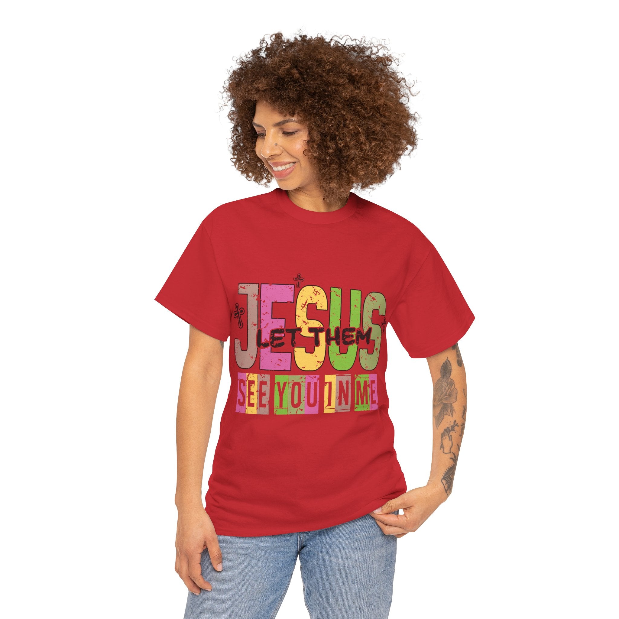 Jesus ‘See You In Me’ Distressed Pastel Unisex Cotton T-Shirt
