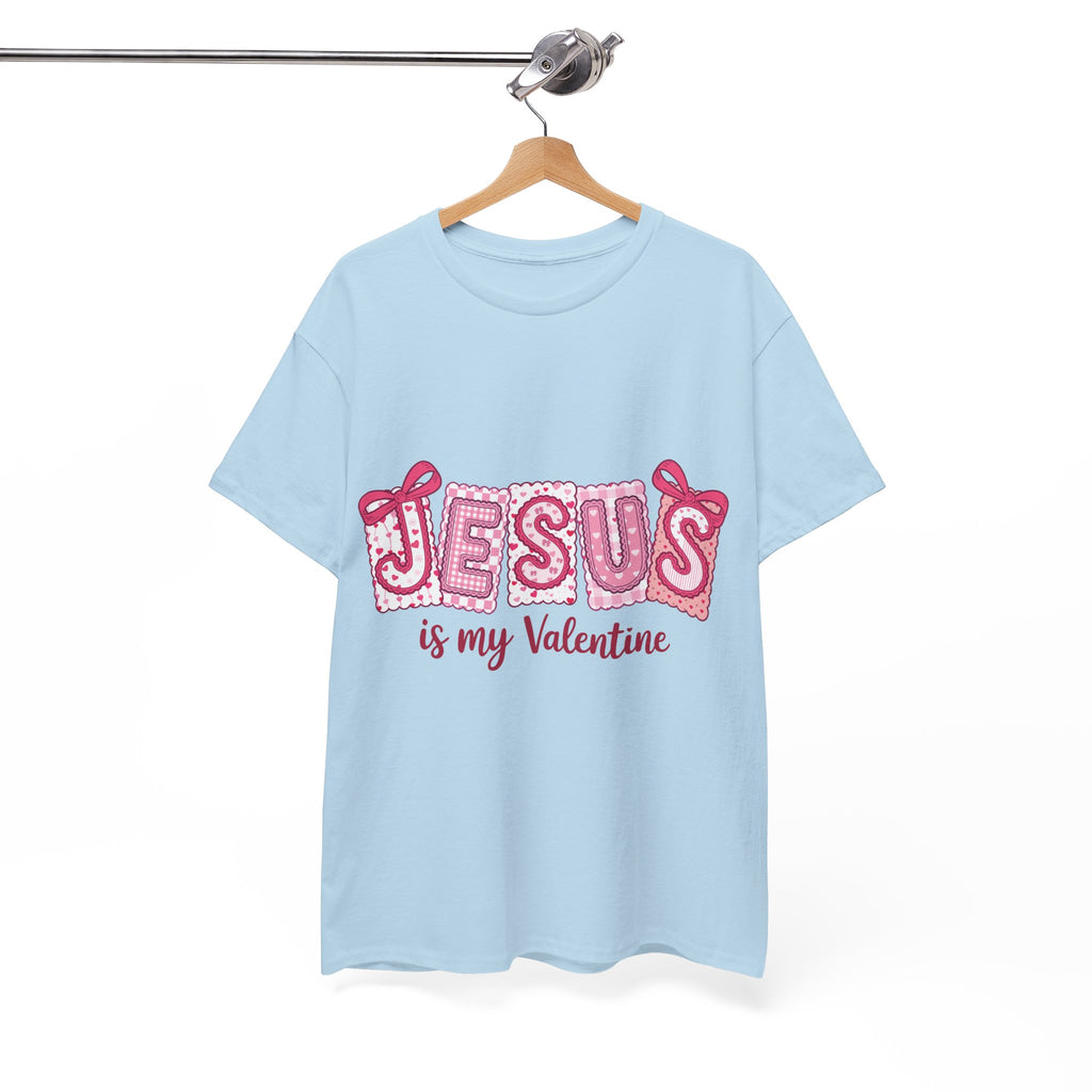 Jesus Is My Valentine T-Shirt — Pink Christian Valentine Unisex Cotton Tee