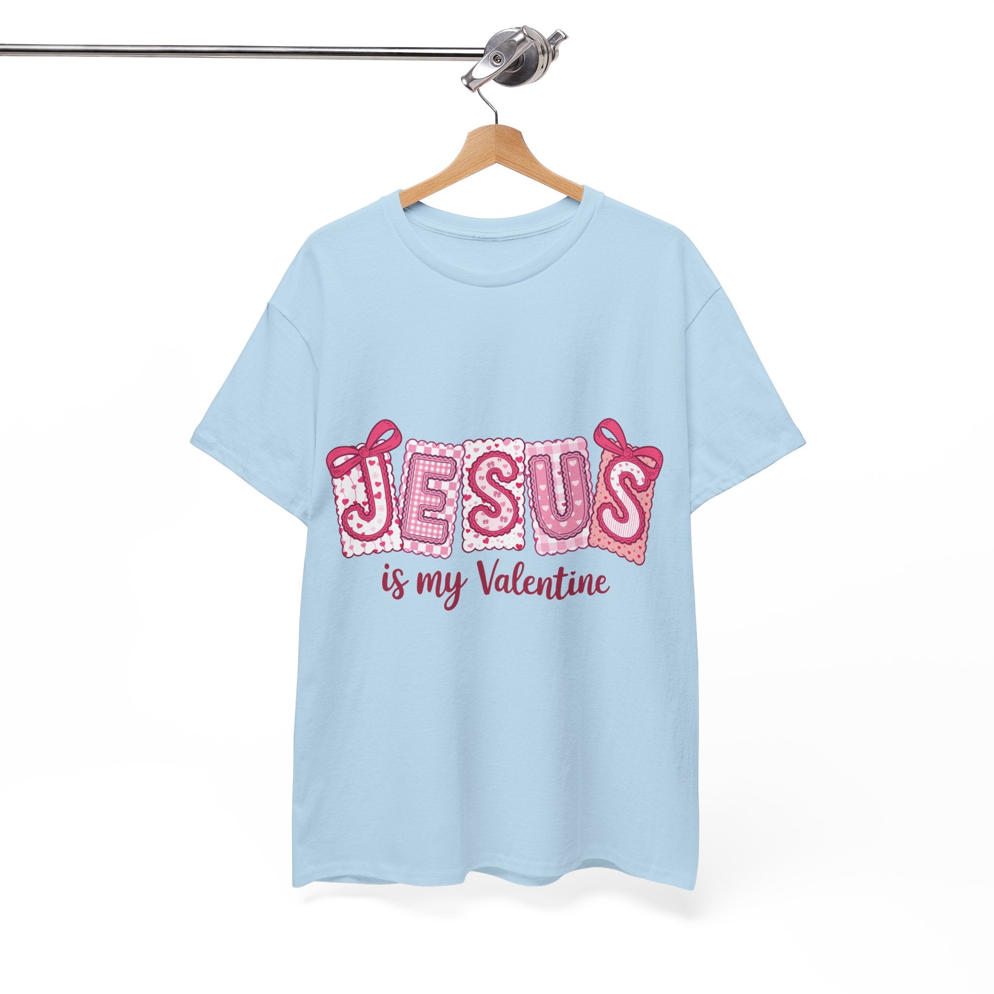 Jesus Is My Valentine T-Shirt — Pink Christian Valentine Unisex Cotton Tee