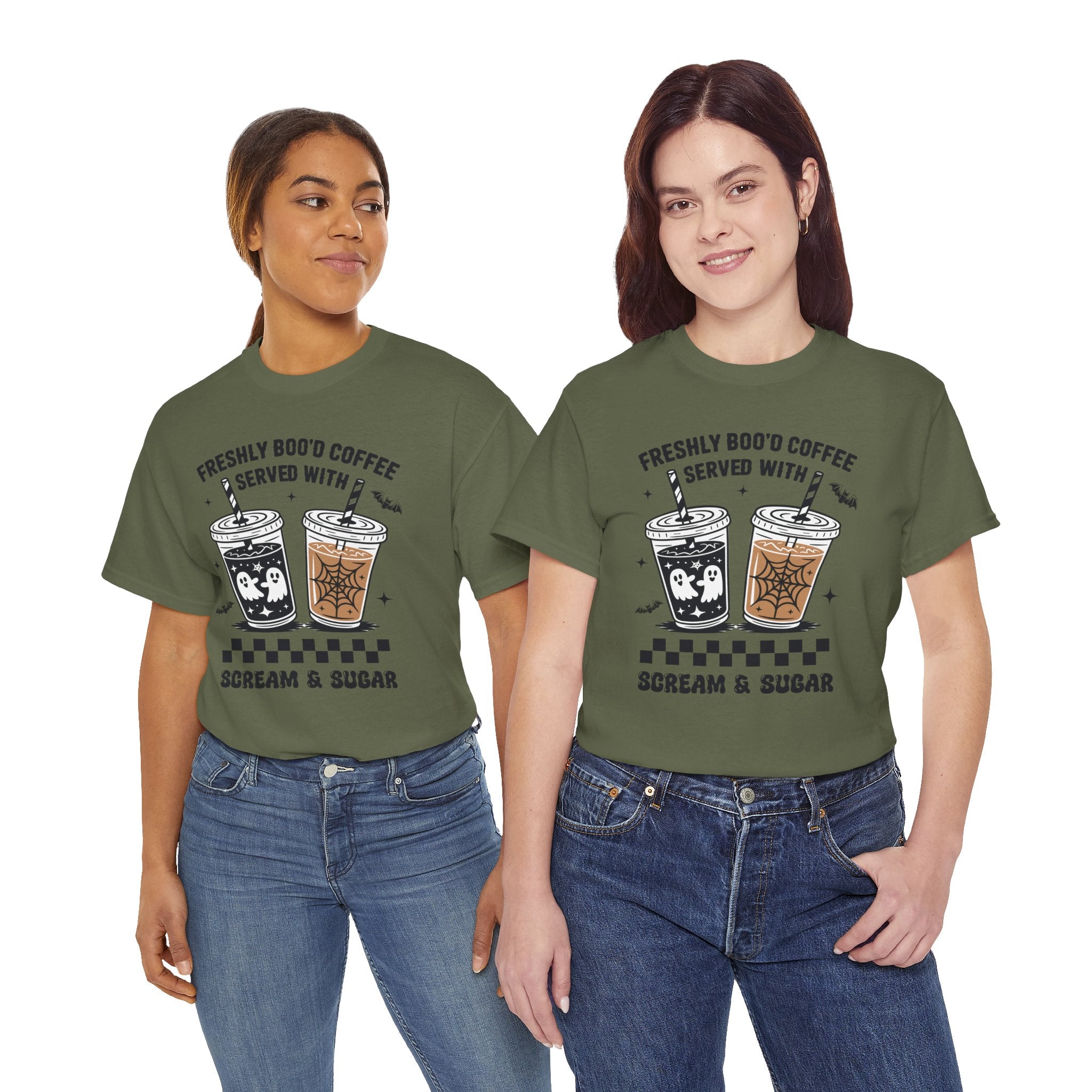 Halloween Iced Coffee Unisex Cotton Tee