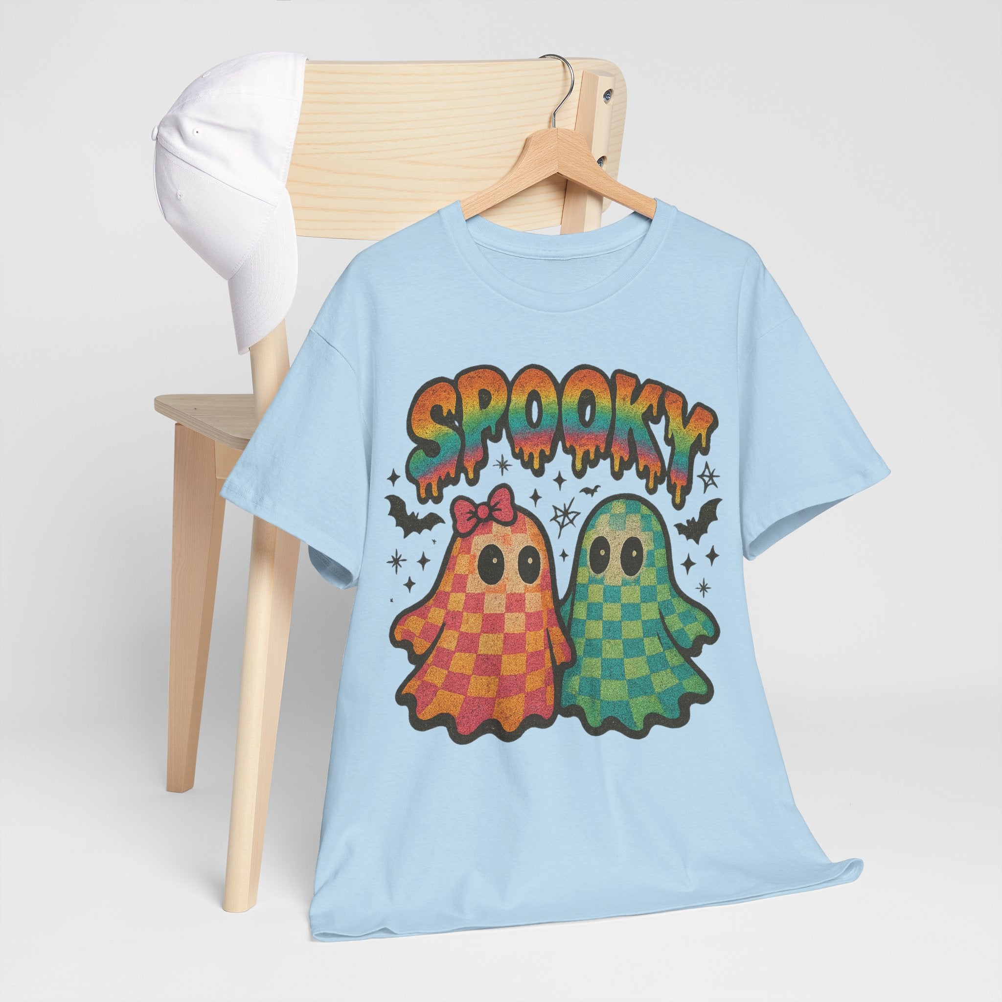 Spooky Pastel Ghosts Unisex Cotton Tee