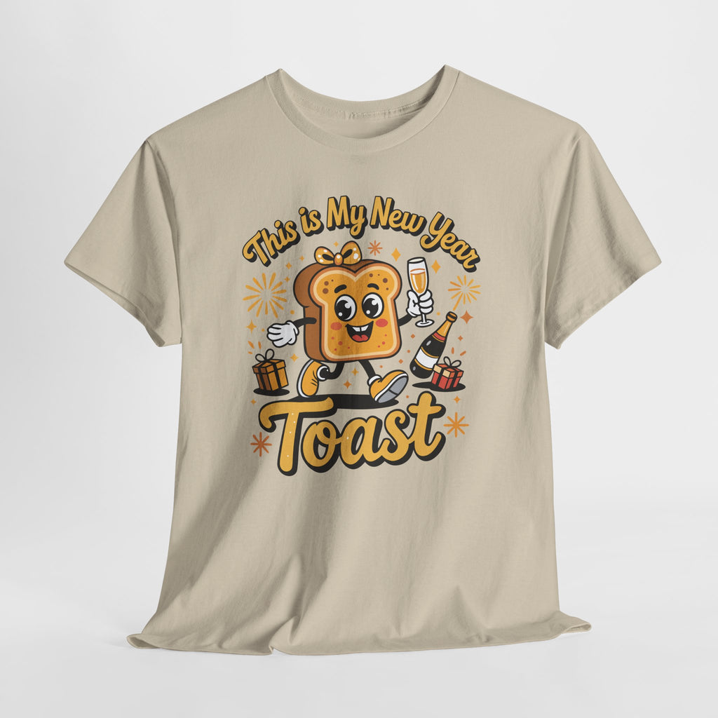 New Year Toast T-Shirt — "This Is My New Year Toast" Champagne & Fireworks Unisex Cotton Tee