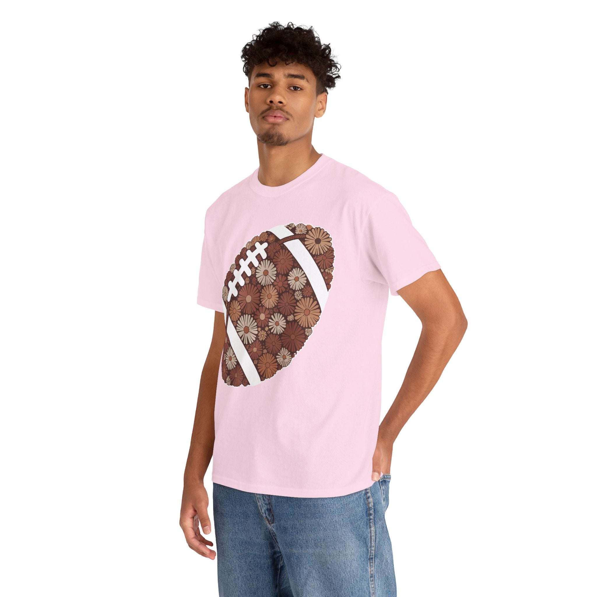 Game Day Touch Down Football Tee — Helmets, Flags & Cheer Icons Unisex Cotton Tee