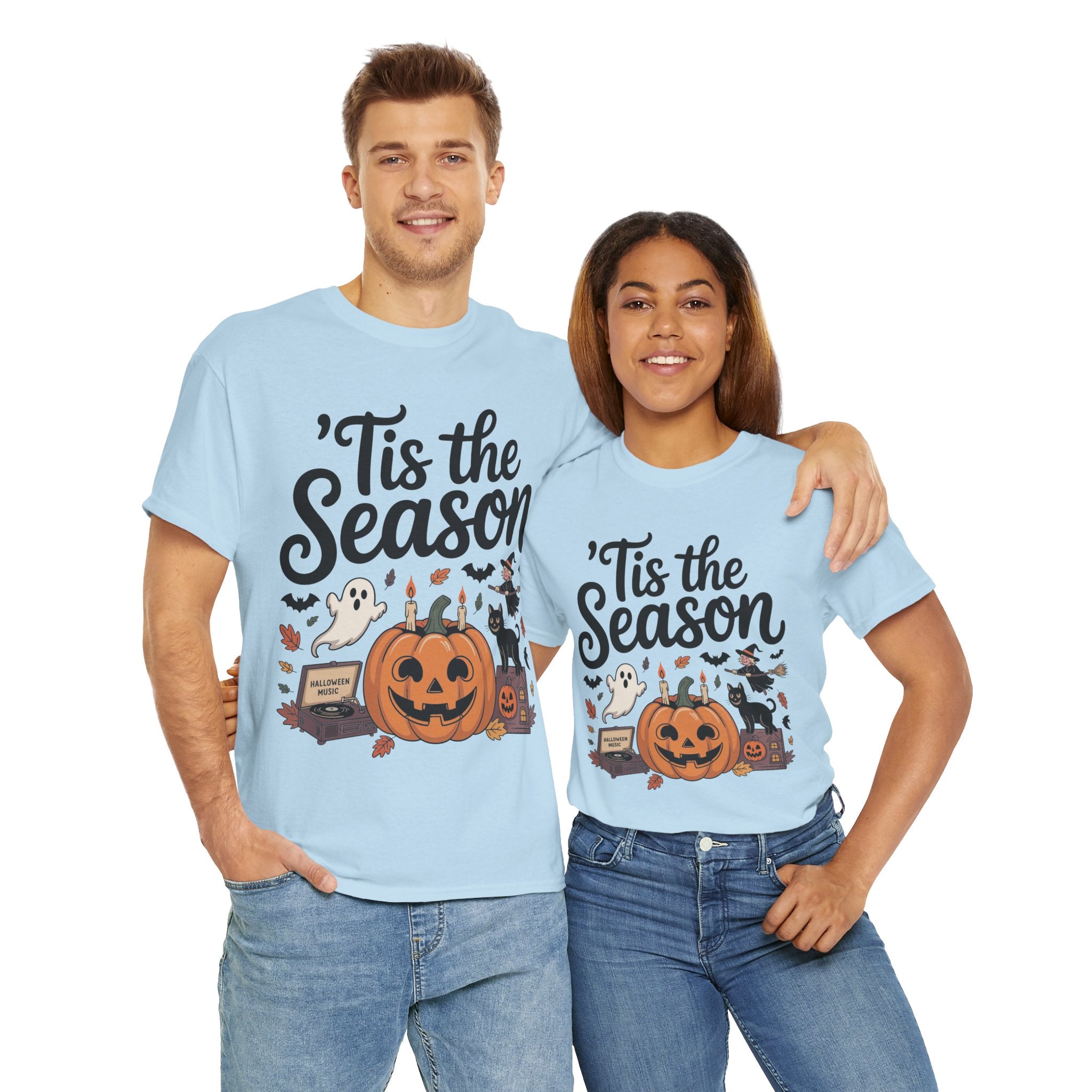Holiday Season Unisex Cotton T-Shirt - Tis the Season Design