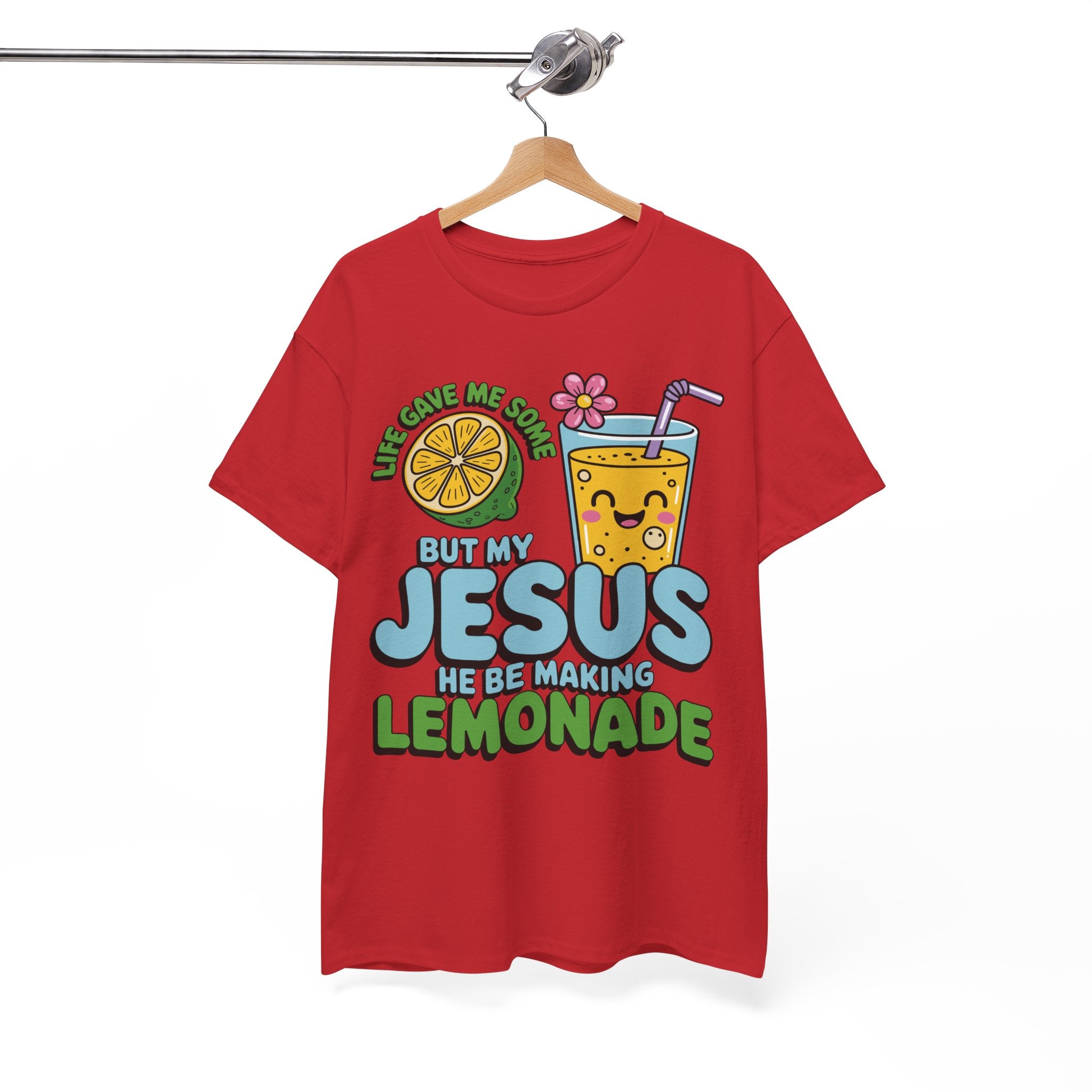 Christian Lemonade T‑Shirt — "Life Gave Me Some Lemons, My Jesus Makes Lemonade"Unisex Cotton Tee