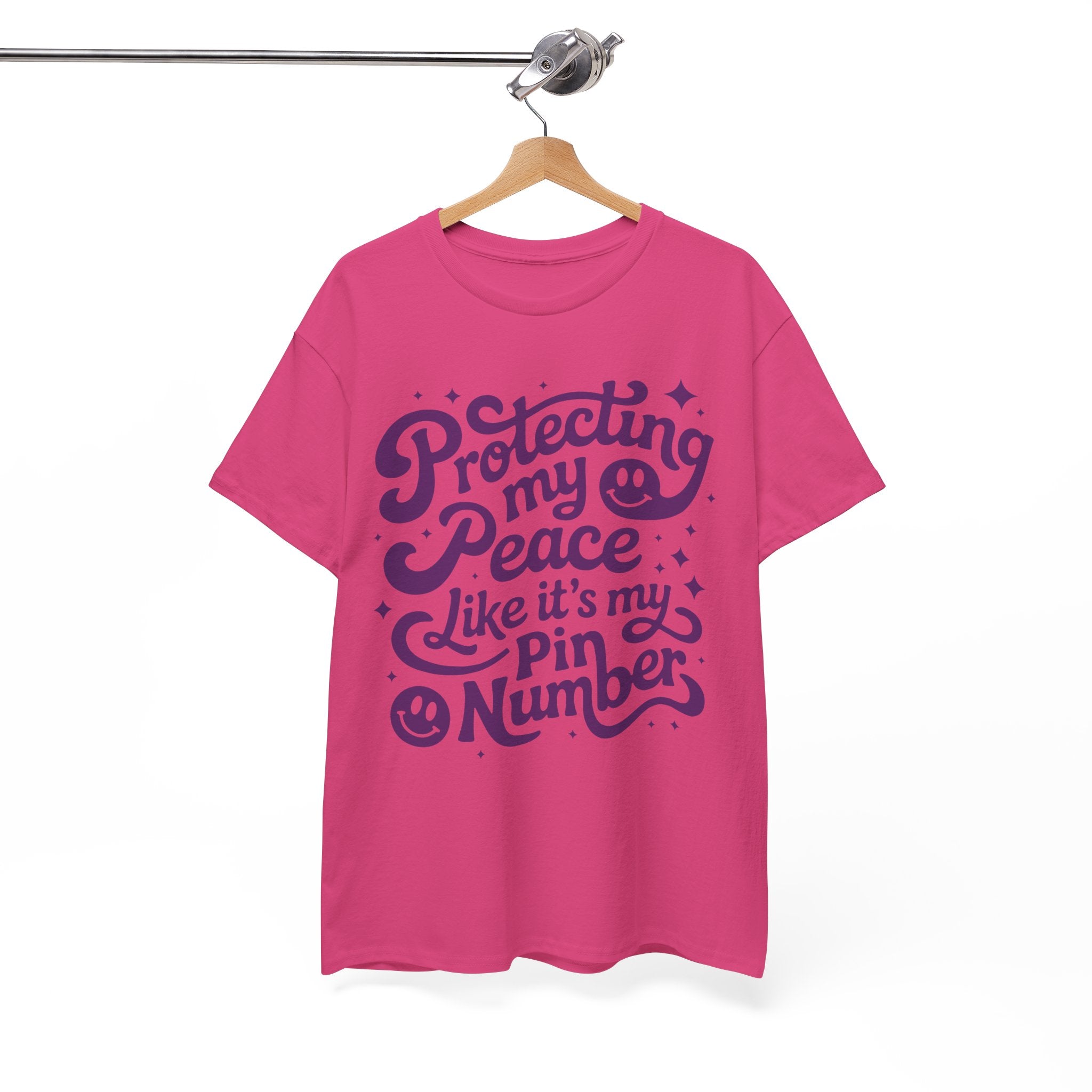 Protecting My Peace Like It’s My PIN Number Tee — Retro Motivational Graphic Unisex Cotton T-Shirt