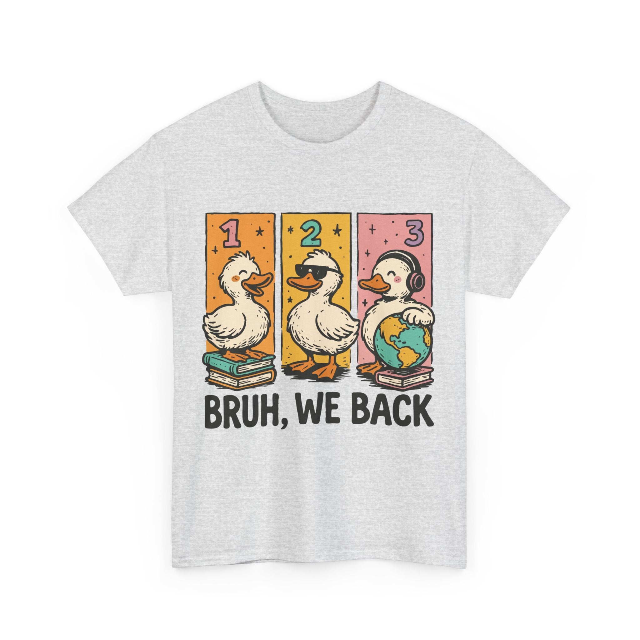 "BRUH WE BACK" Funny Animal Graphic Tee,