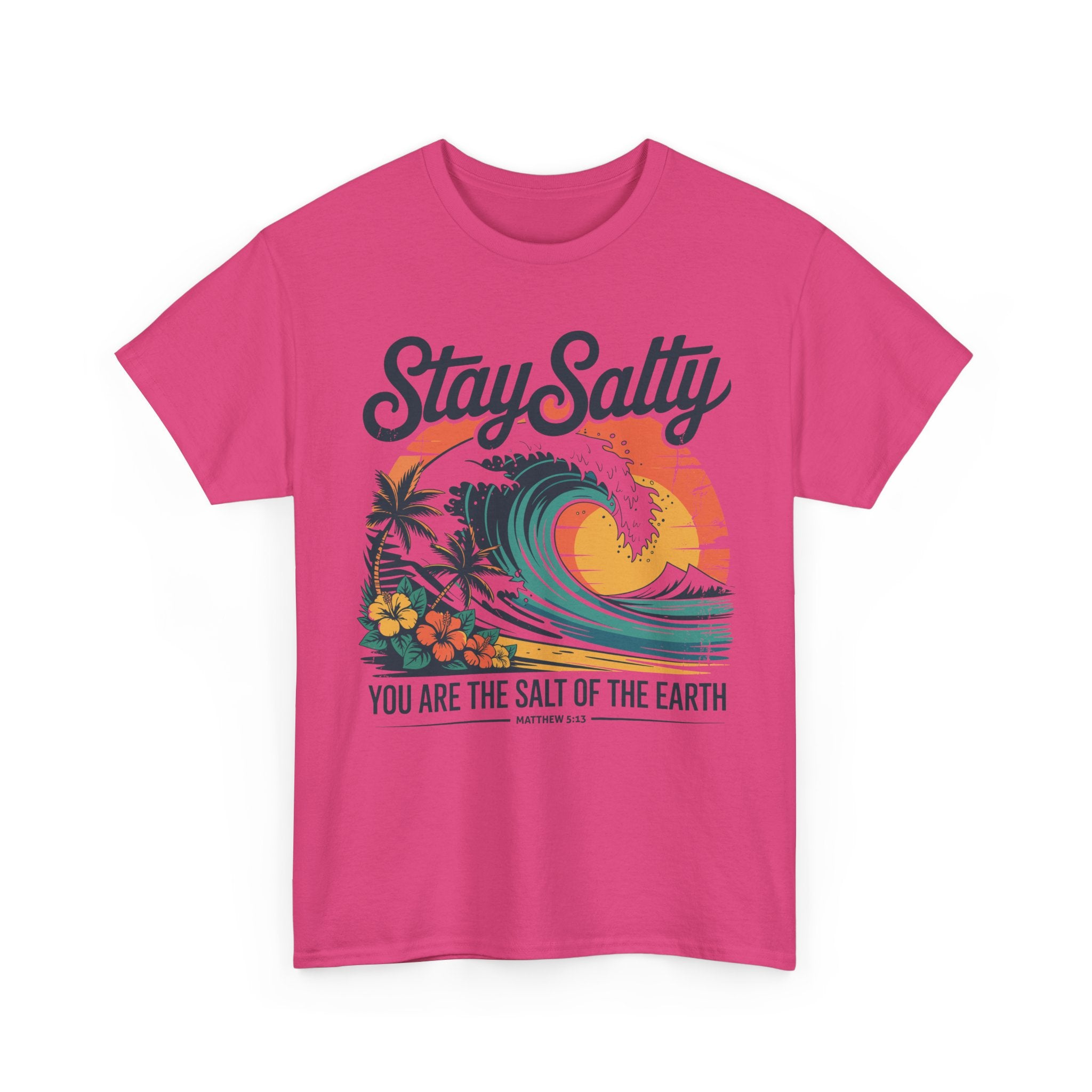 Stay Salty Beach Tee — "You are the salt of the earth (Matthew 5:13)"Unisex Cotton Tee