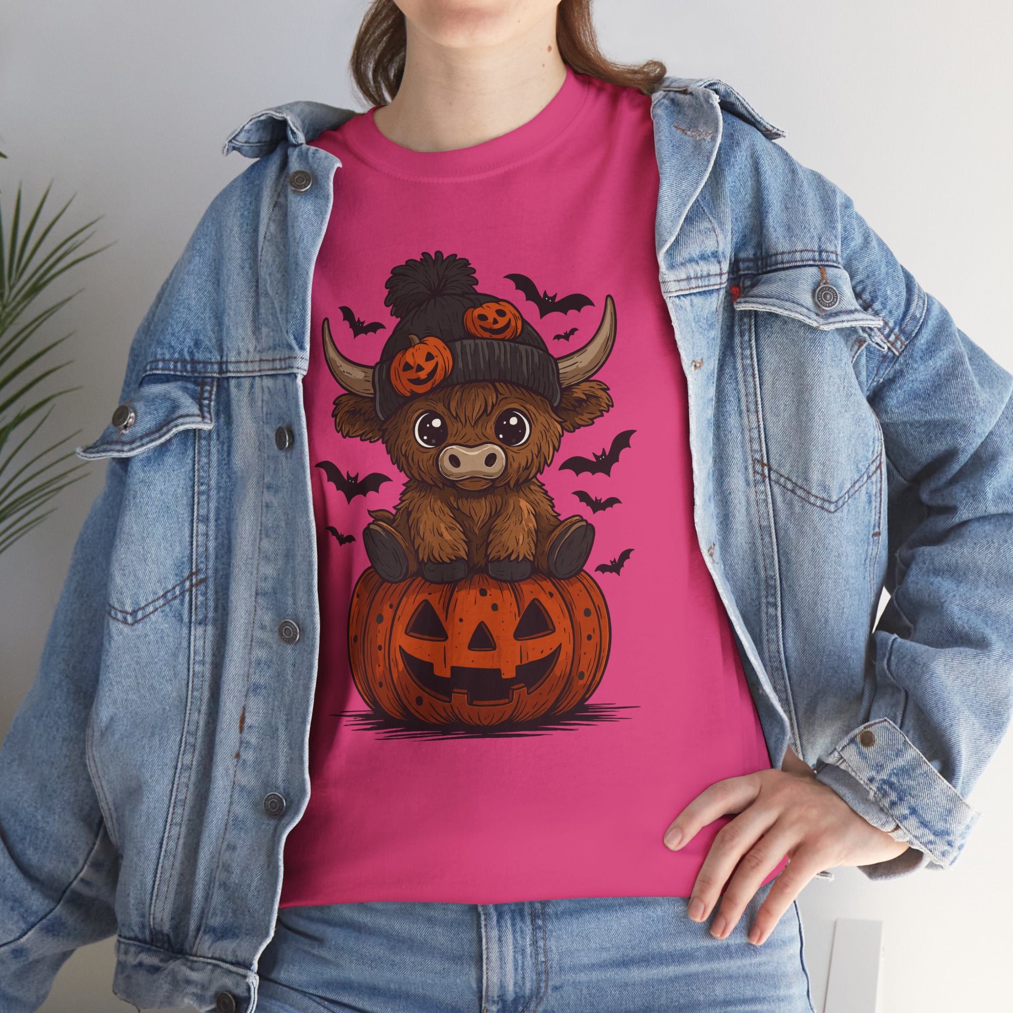 Halloween Cow Unisex Cotton Tshirt