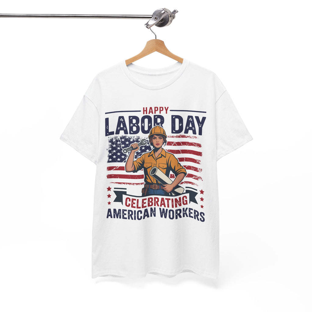 Happy US Labour Day T-Shirt - Unisex Heavy Cotton Tee
