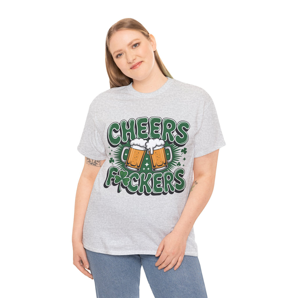 Cheers Fockers Beer Clinking Mugs Unisex Cotton T-Shirt
