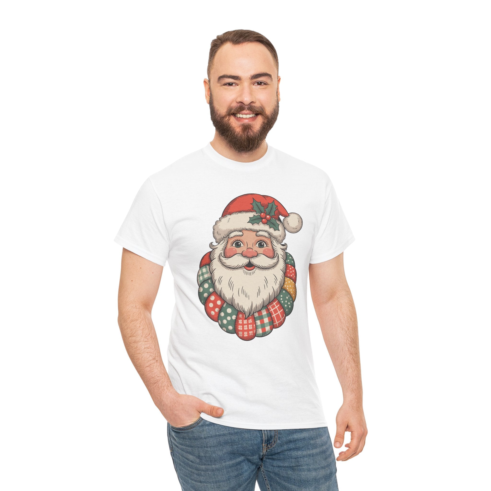 Vintage Santa Unisex Cotton Tee