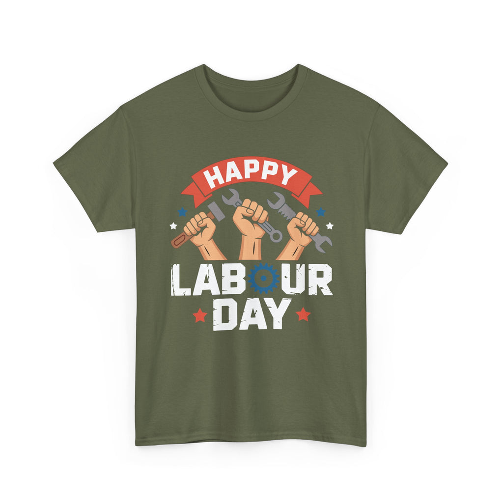 Happy US Labour Day Unisex Heavy Cotton T-Shirt