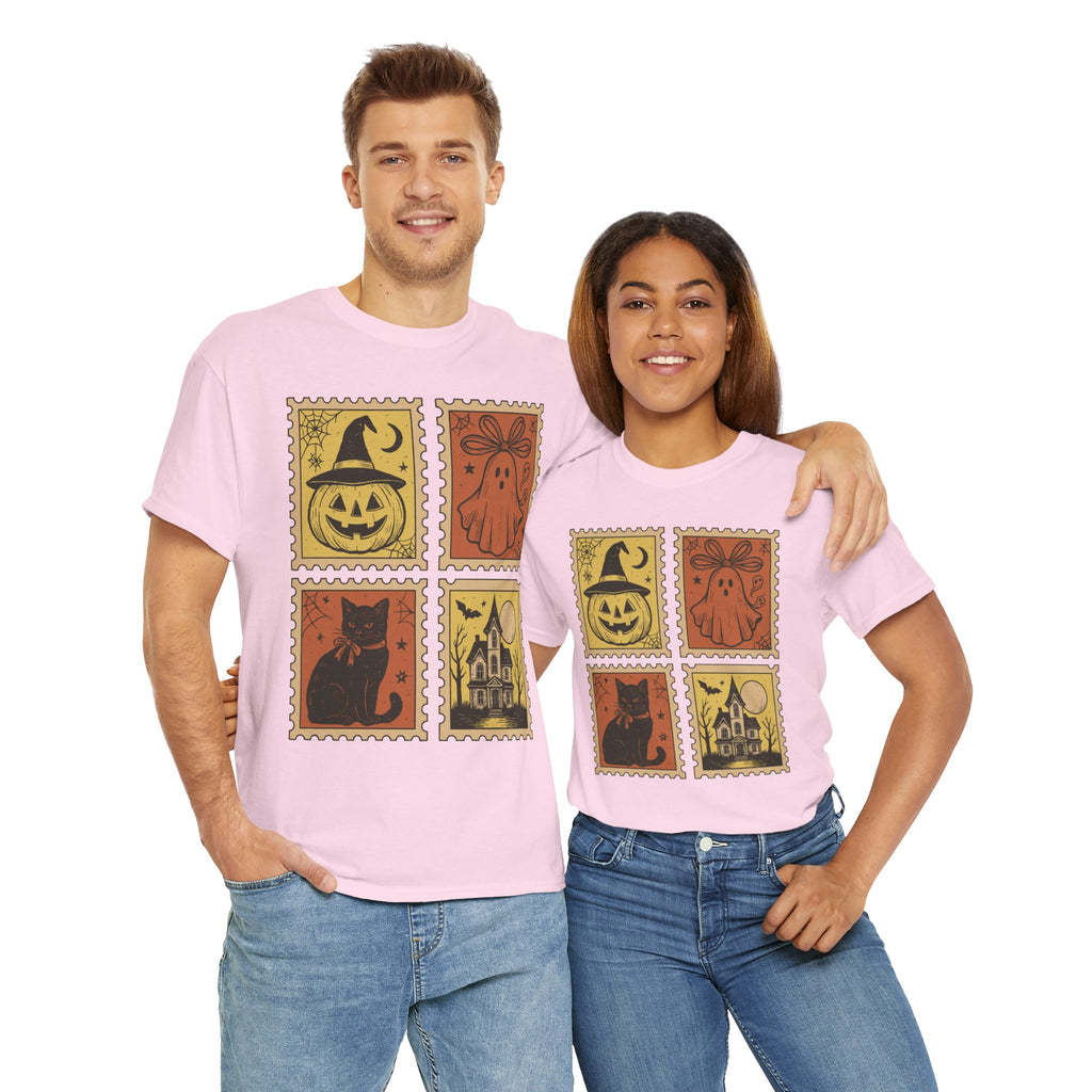 Halloween Stamp Collection Unisex Cotton Tee
