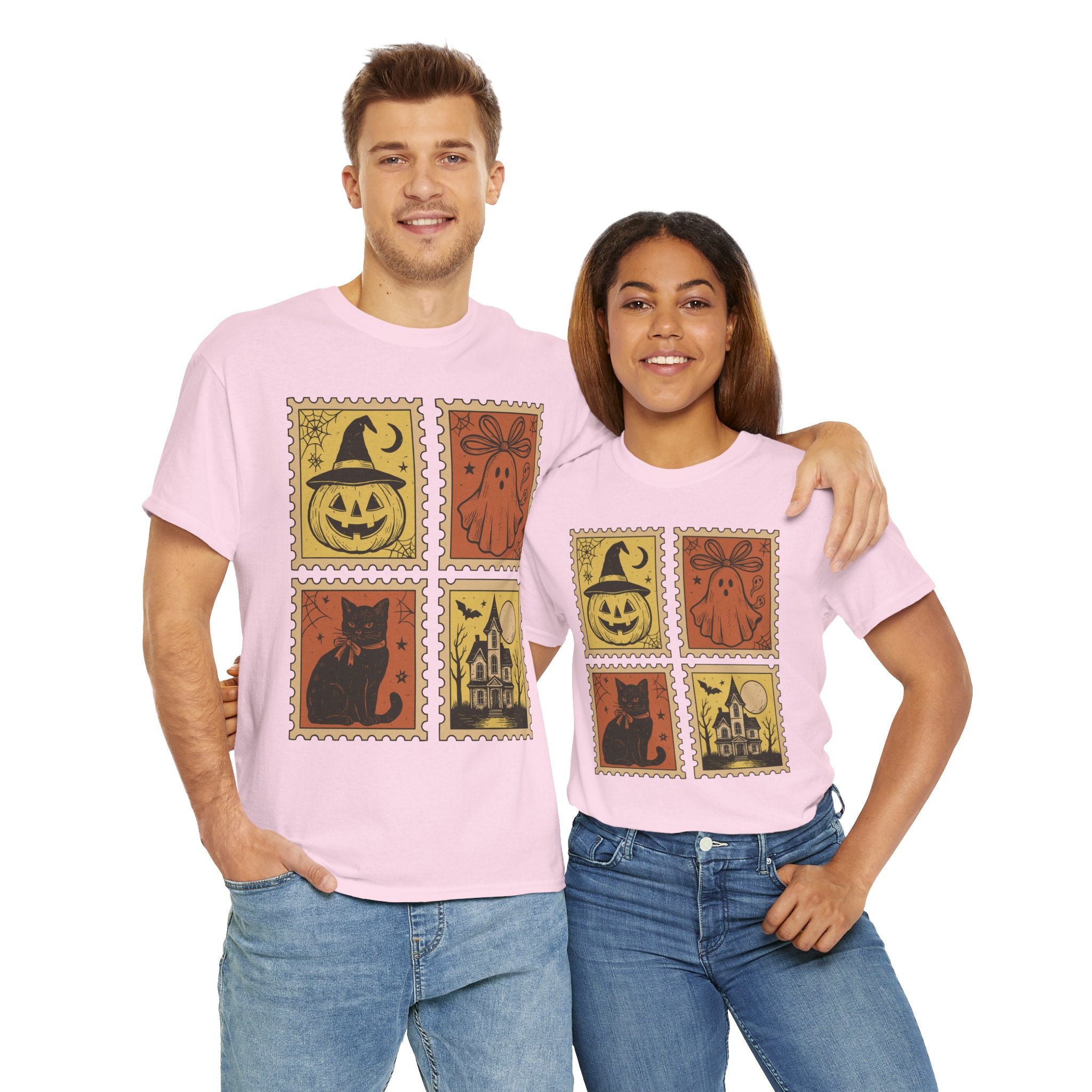 Halloween Stamp Collection Unisex Cotton Tee
