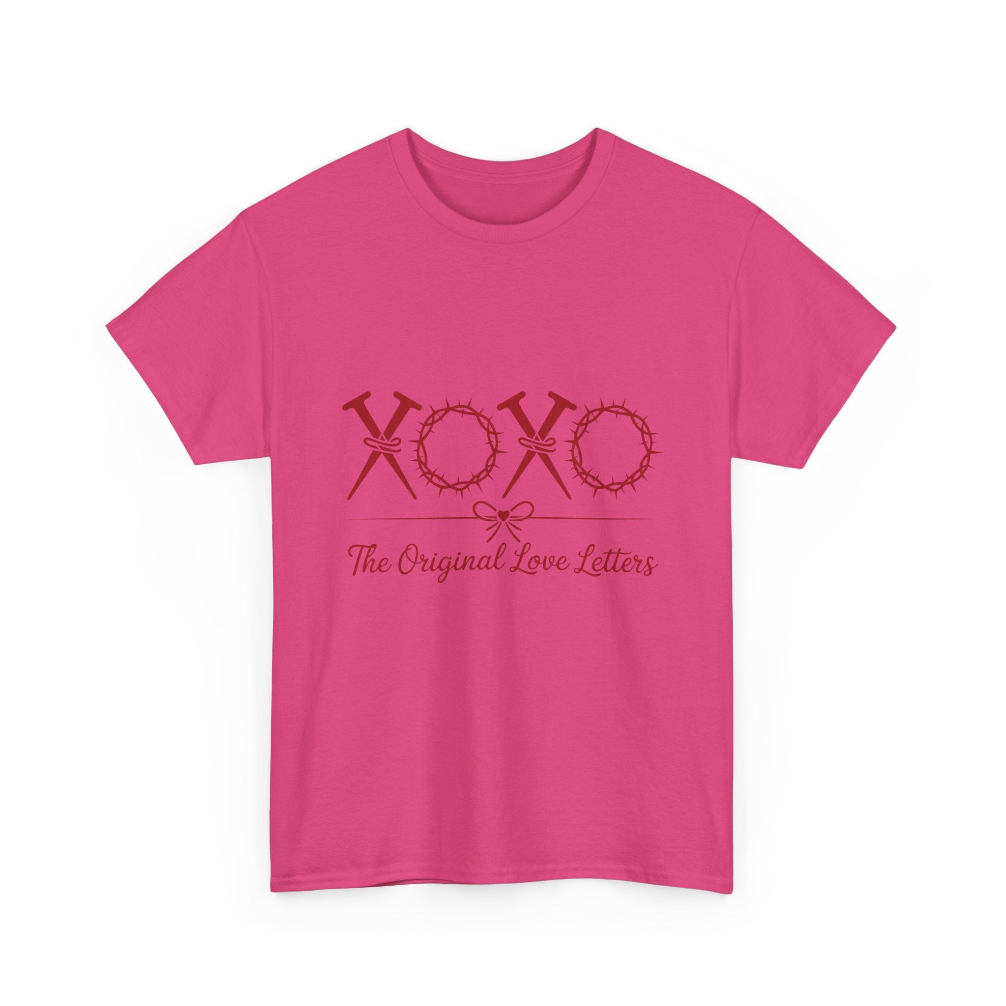 Christian Valentine Tee — “XOXO” Nails & Thorn Crowns, “The Original Love Letters”... Unisex Cotton Tee