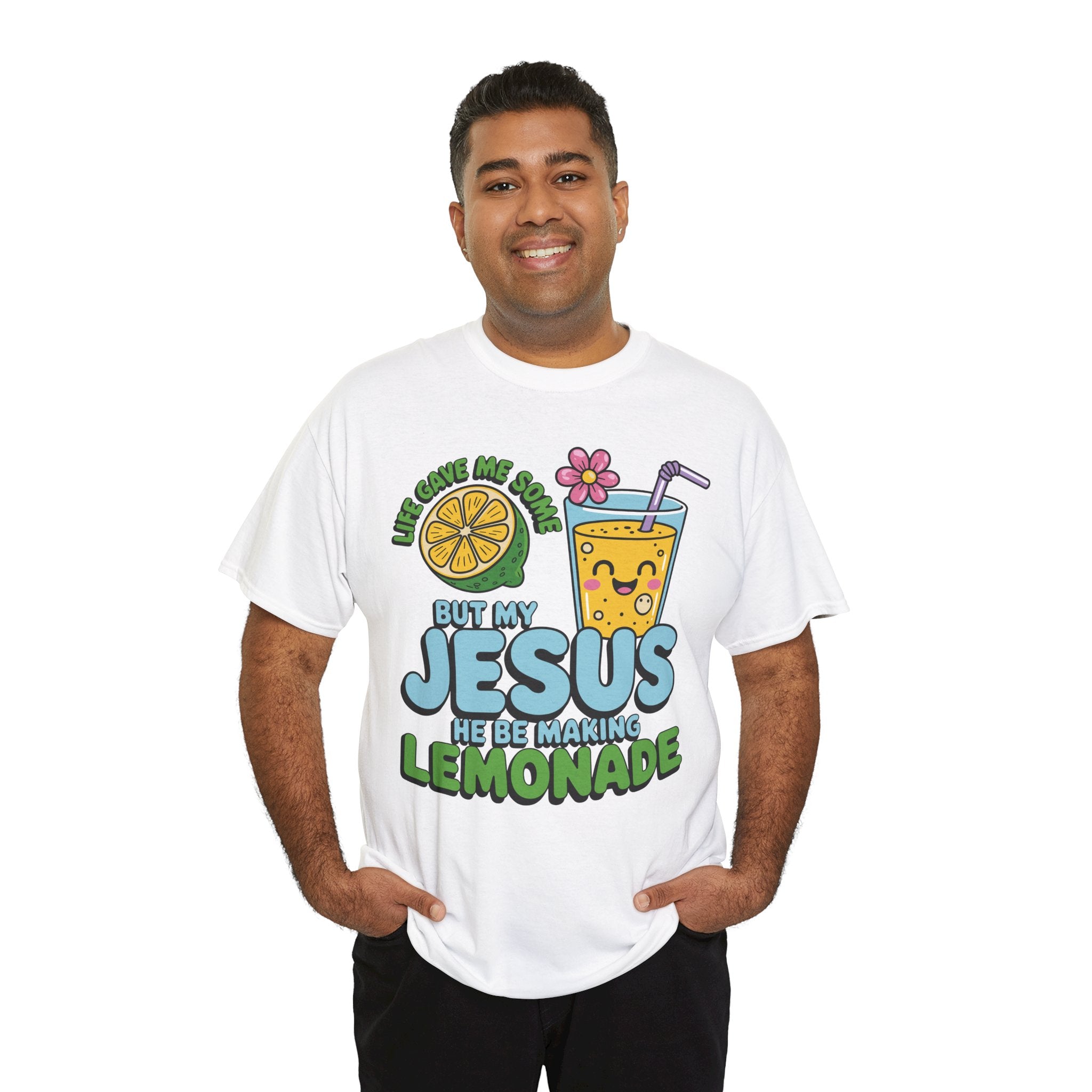 Christian Lemonade T‑Shirt — "Life Gave Me Some Lemons, My Jesus Makes Lemonade"Unisex Cotton Tee