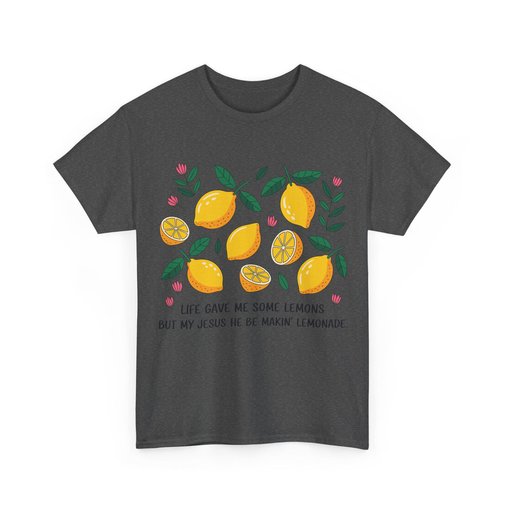Christian Lemonade Tee — "Life gave me some lemons but my Jesus he be makin’ lemonade"Unisex Cotton Tee