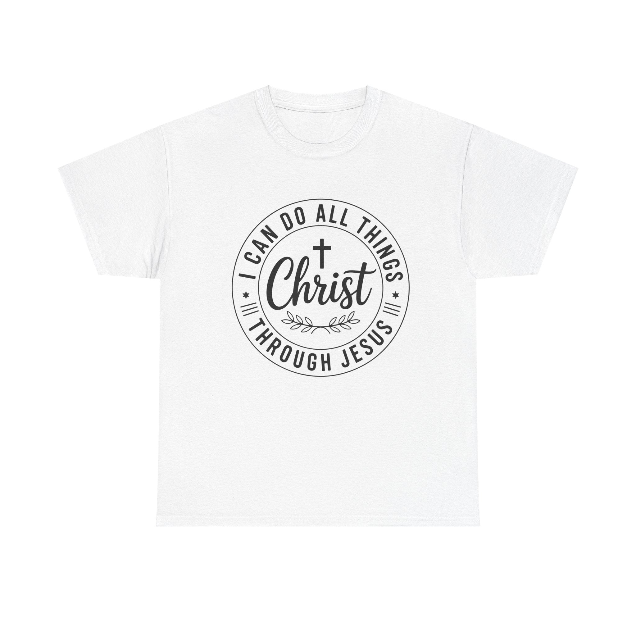 I can do All Things Through Christ Unisex Heavy Cotton Tee