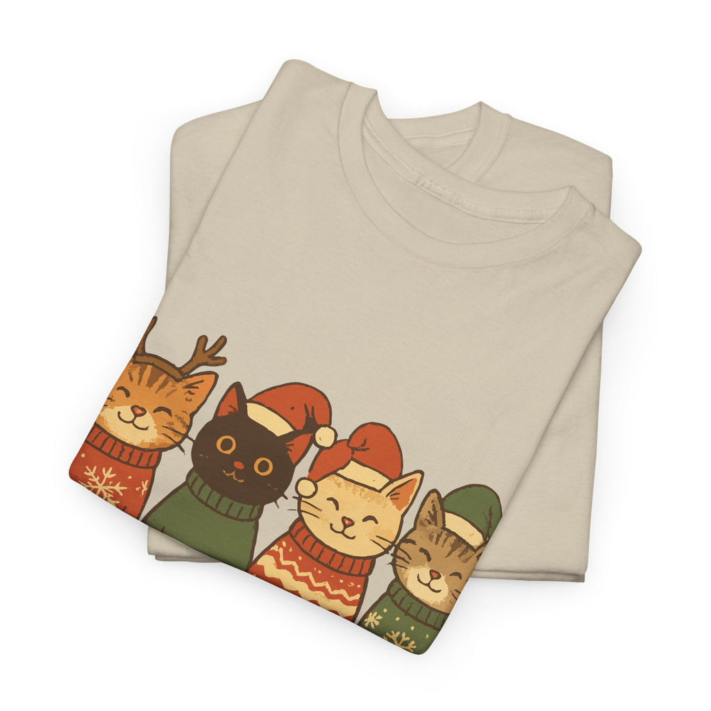 Christmas Cats Unisex Cotton Tee