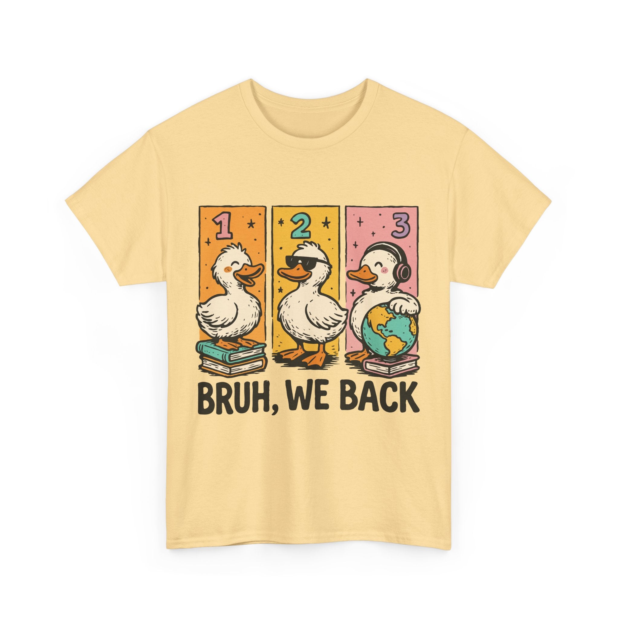 "BRUH WE BACK" Funny Animal Graphic Tee,