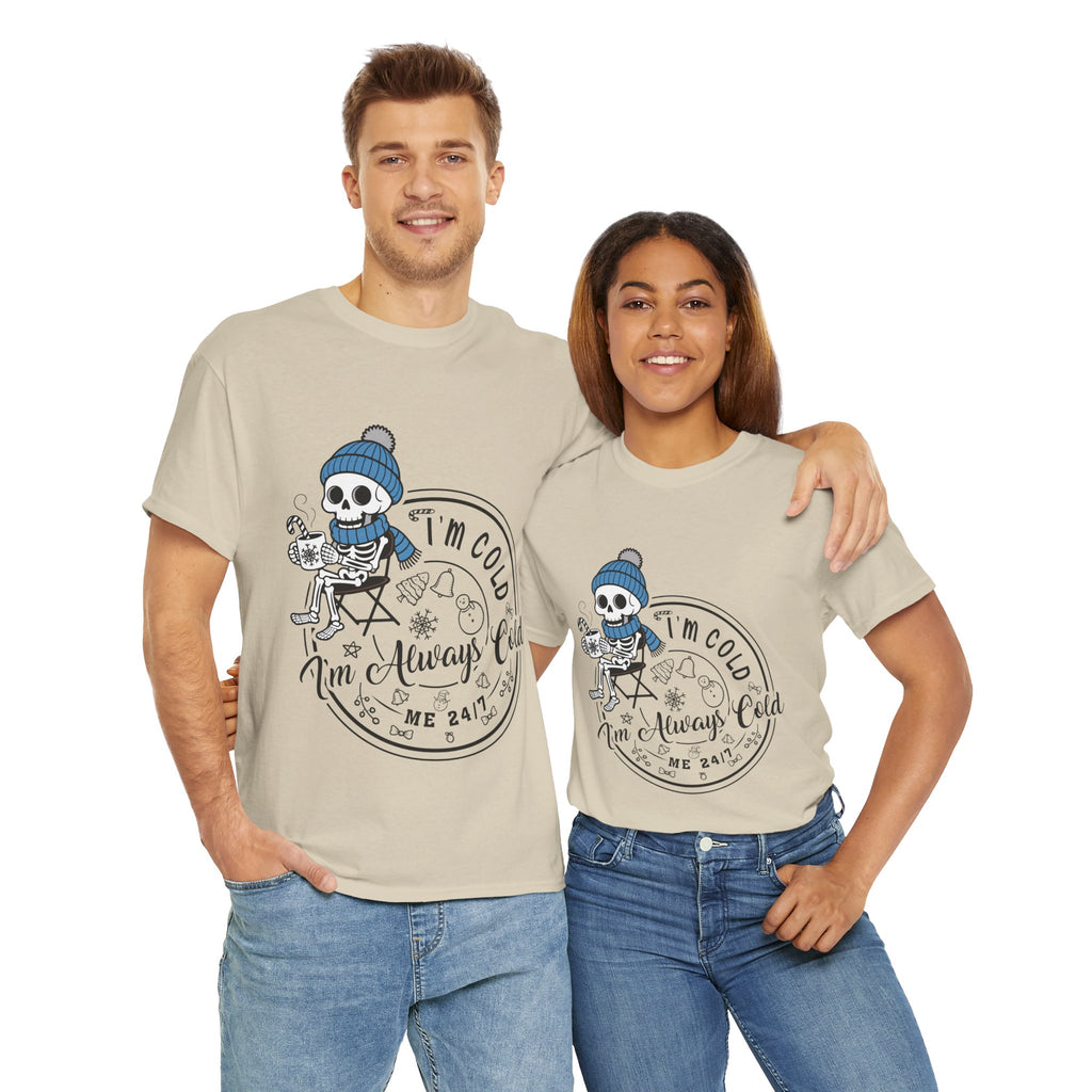 Cozy Skeleton Unisex Cotton Tee
