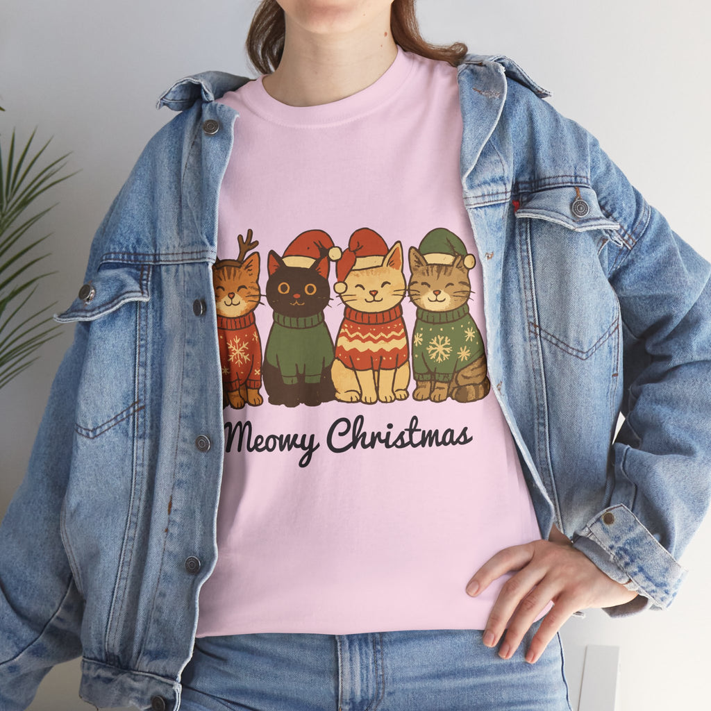 Christmas Cats Unisex Cotton Tee