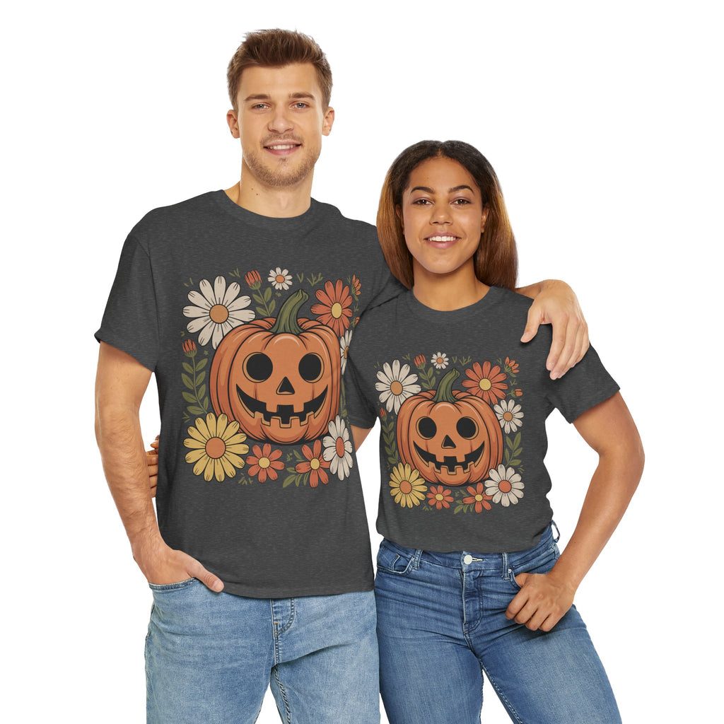 Halloween Pumpkin Unisex Cotton Tee