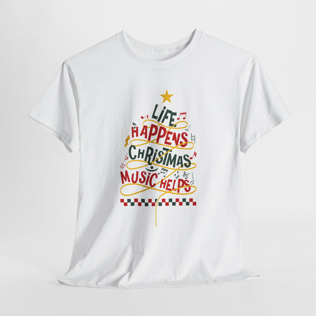 Christmas Music Tree Unisex Cotton Tee